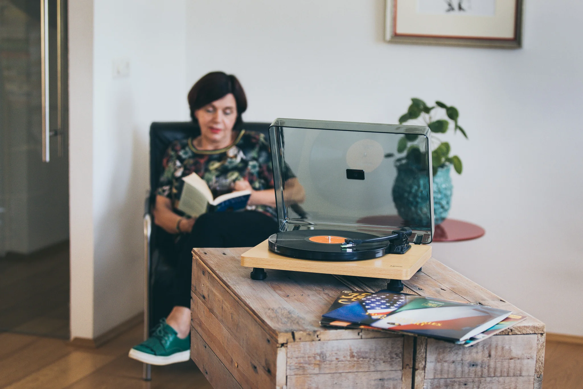 Lenco L-30WD - Platine avec encodage USB/PC - Bois - Image 21