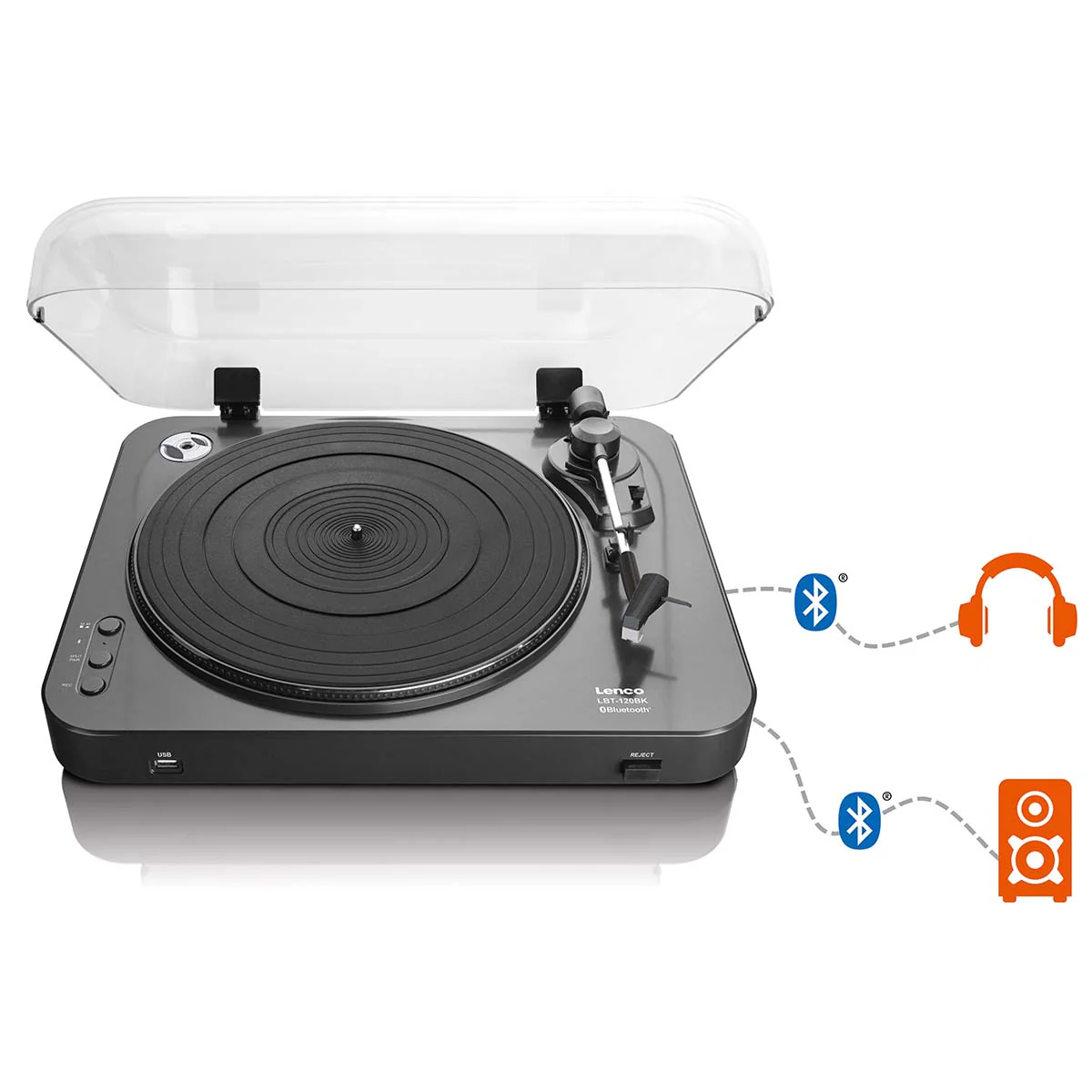 Lenco LBT-120BK - Platine vinyle avec enregistreur USB et Bluetooth® - Noir - Image 10