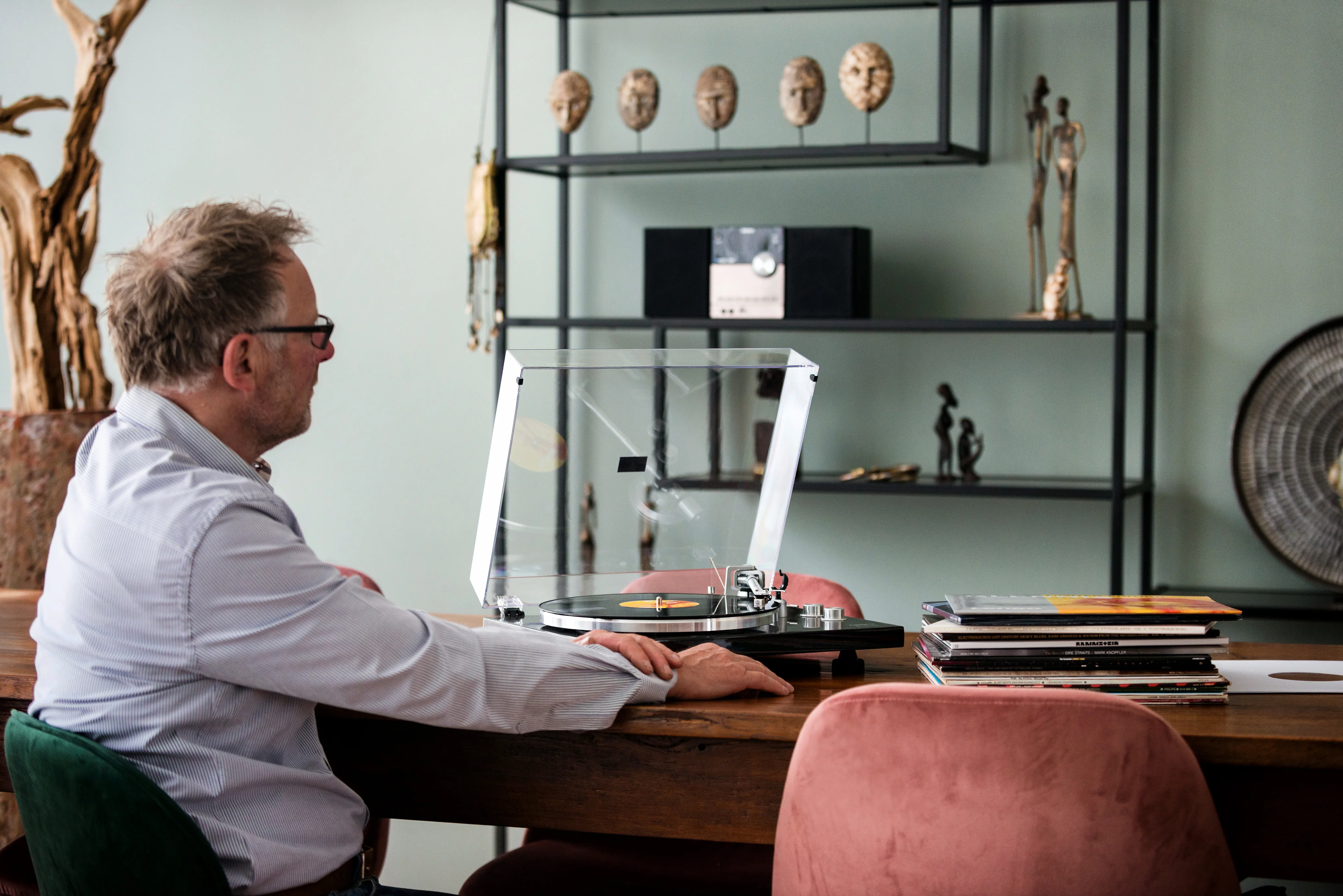 Lenco LBT-188WA - Platine avec transmission Bluetooth®, marron foncé - Image 21