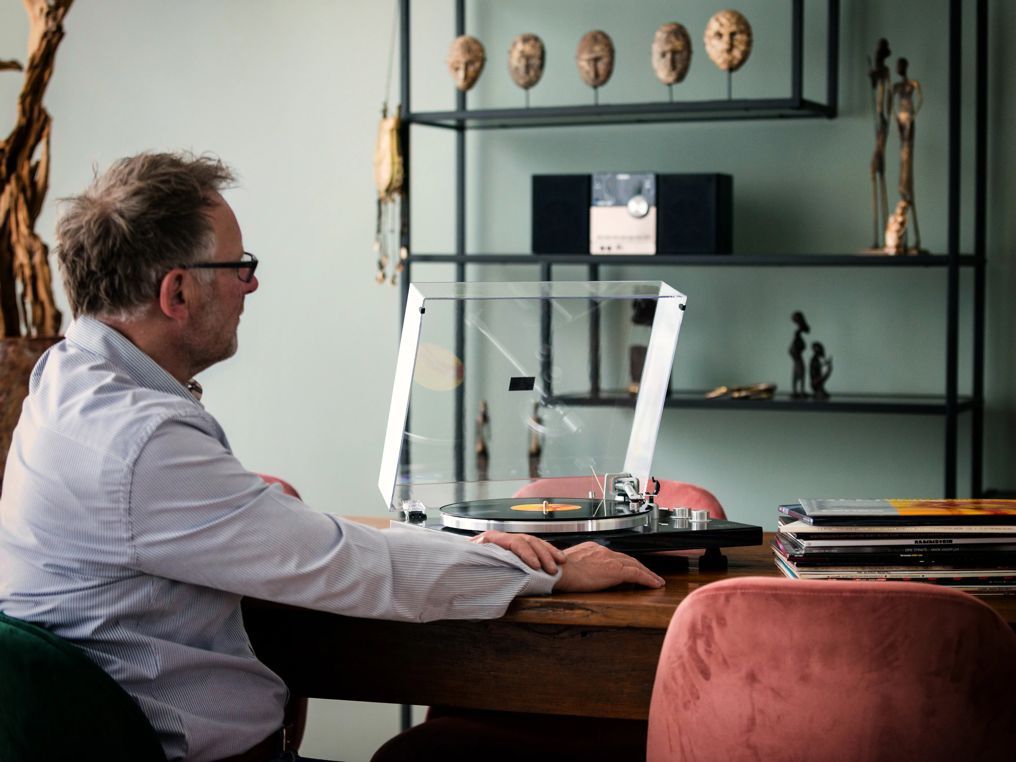 Lenco LBT-188WA - Platine avec transmission Bluetooth®, marron foncé - Image 22