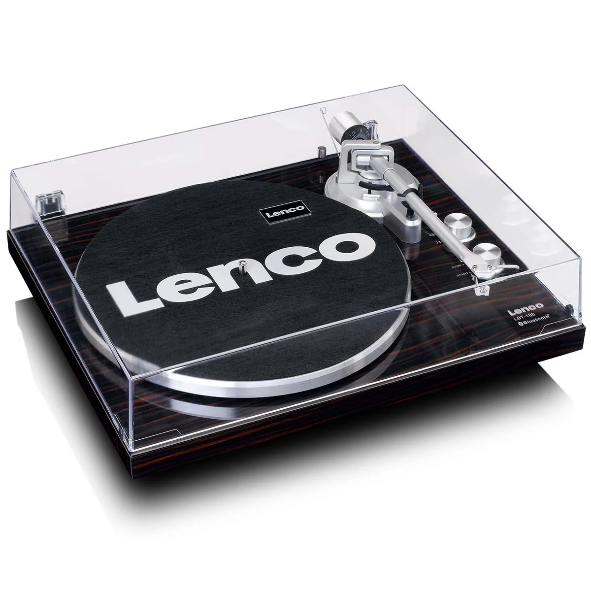 Lenco LBT-188WA - Platine avec transmission Bluetooth®, marron foncé - Image 6