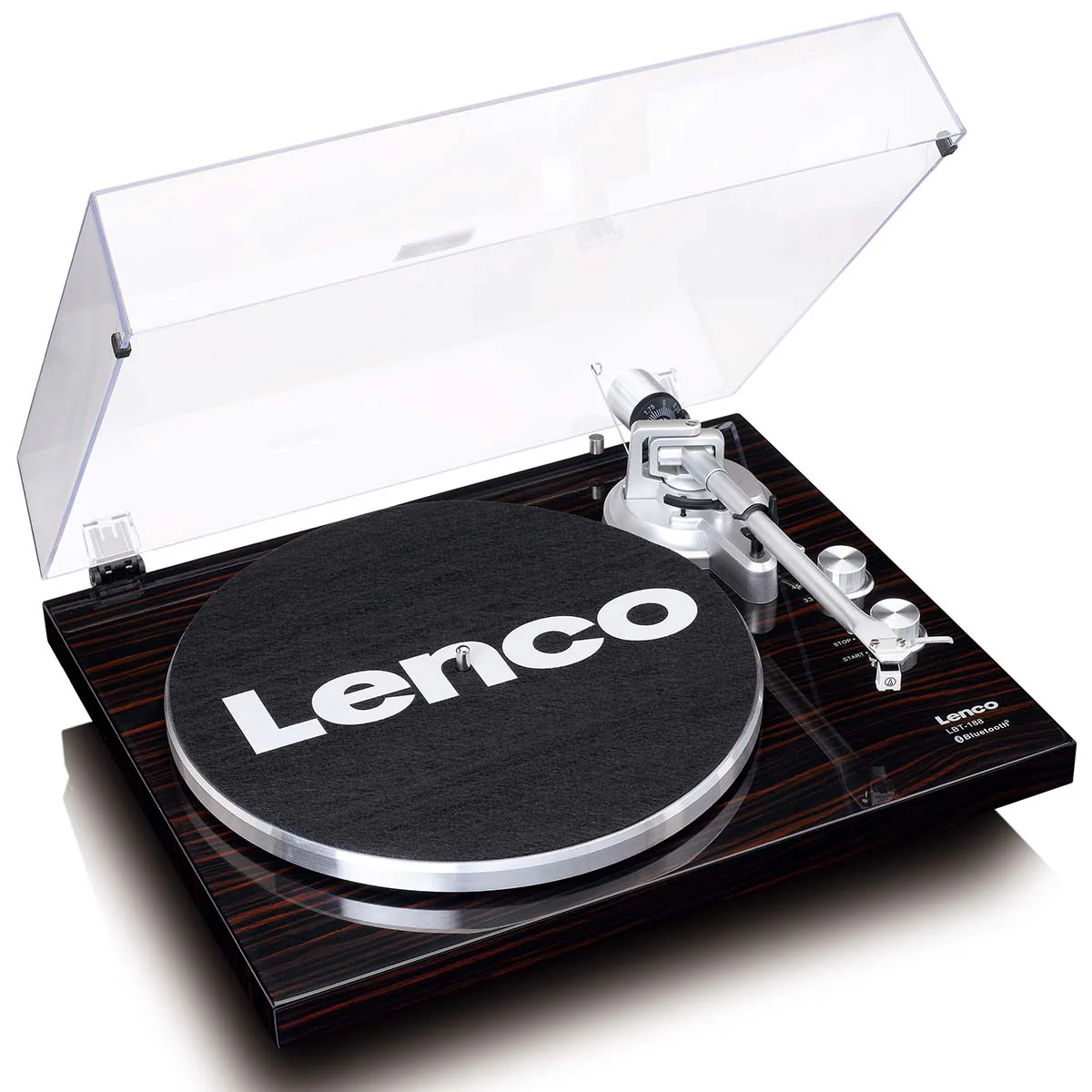 Lenco LBT-188WA - Platine avec transmission Bluetooth®, marron foncé - Image 7