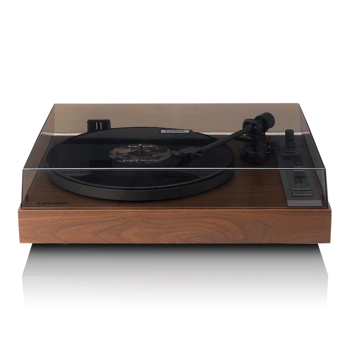 Lenco LBT-515WD - Platine vinyle haut de gamme à entraînement direct avec cellule Ortofon 2M Blue et Bluetooth® - Bois - Image 4