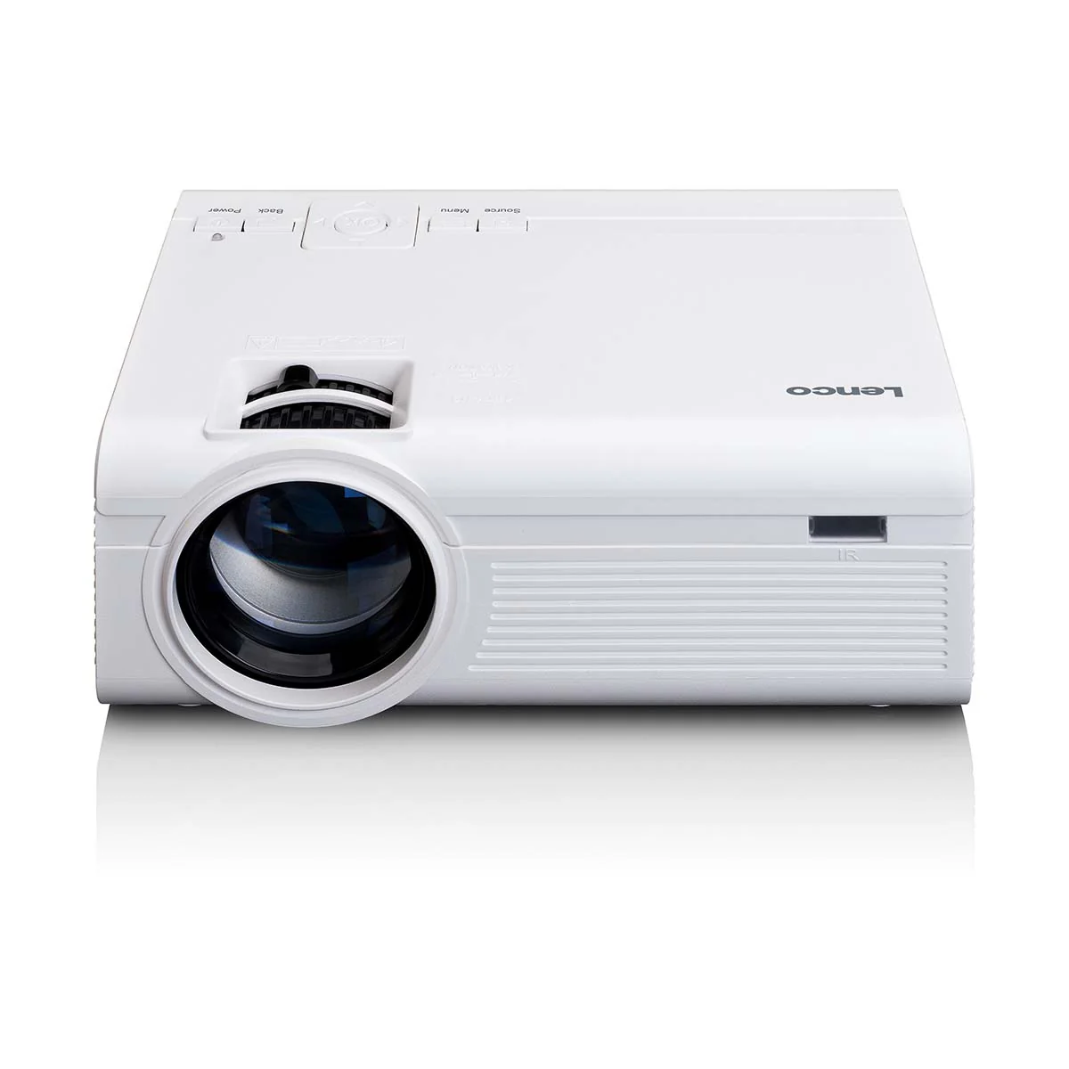 Lenco LPJ-280WH - Video projecteur LCD haute résolution, supporte le contenu Full HD 1080P - Blanc - Image 3