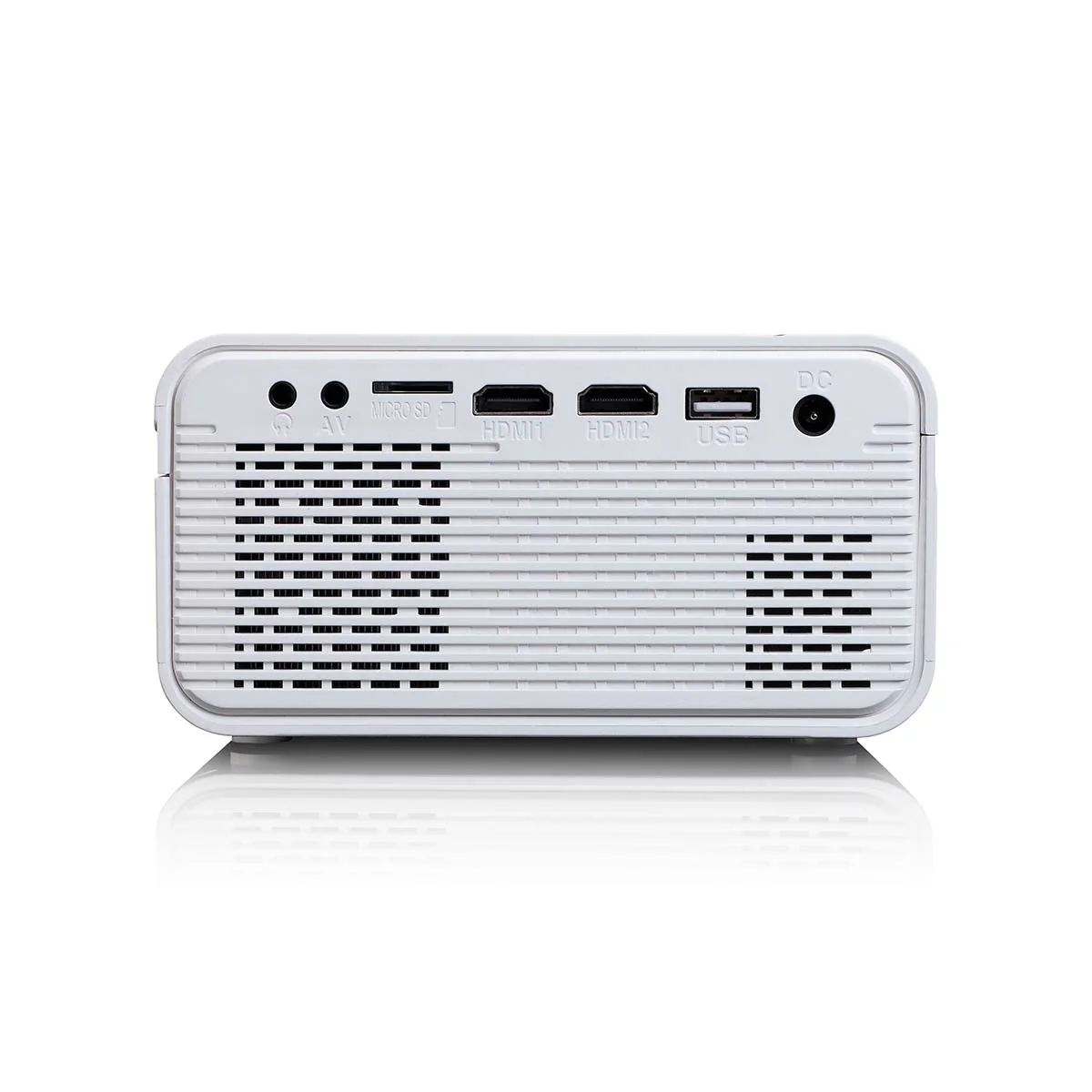 Lenco LPJ-280WH - Video projecteur LCD haute résolution, supporte le contenu Full HD 1080P - Blanc - Image 4