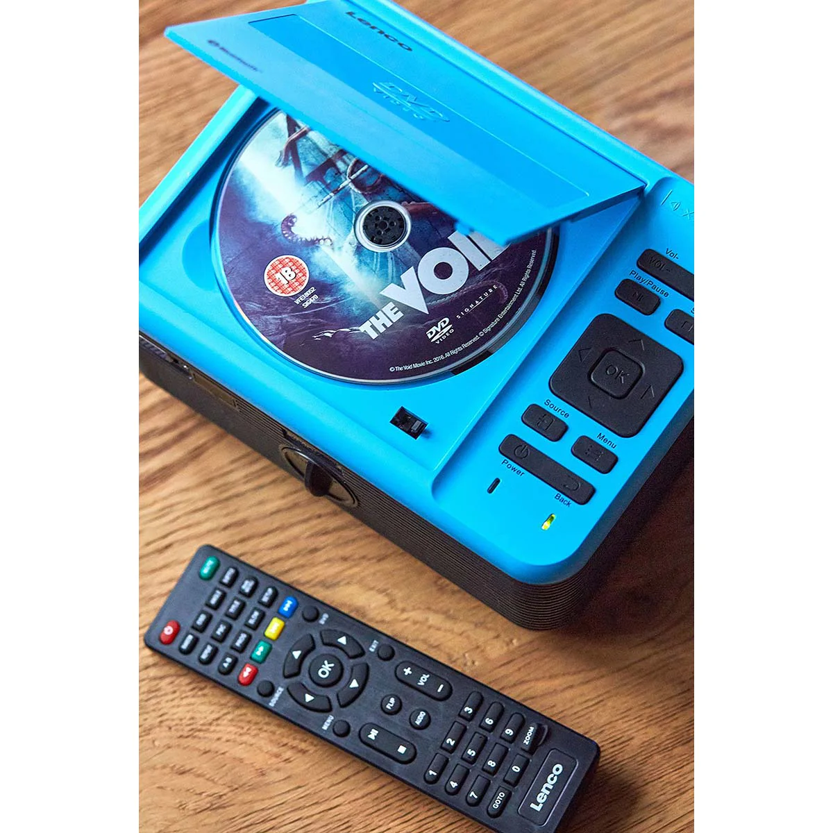 Lenco LPJ-500BU - Projecteur LCD avec lecteur DVD et connexion Bluetooth® - Bleu - Image 6