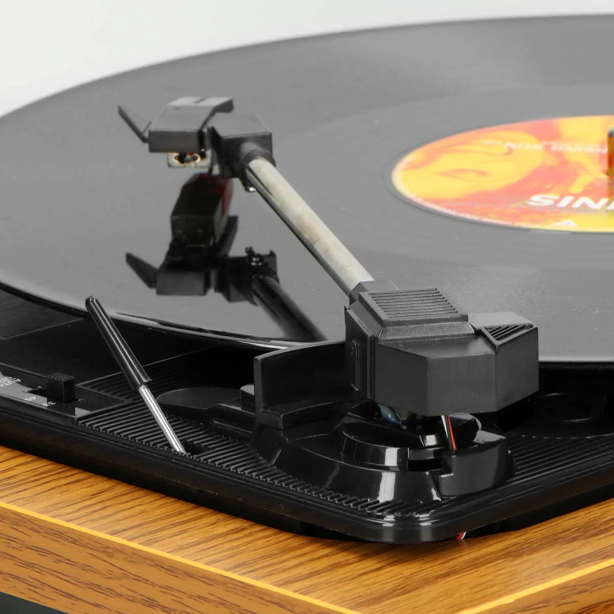 Lenco LS-10WD - Platine avec haut-parleurs intégrés - Bois - Image 10