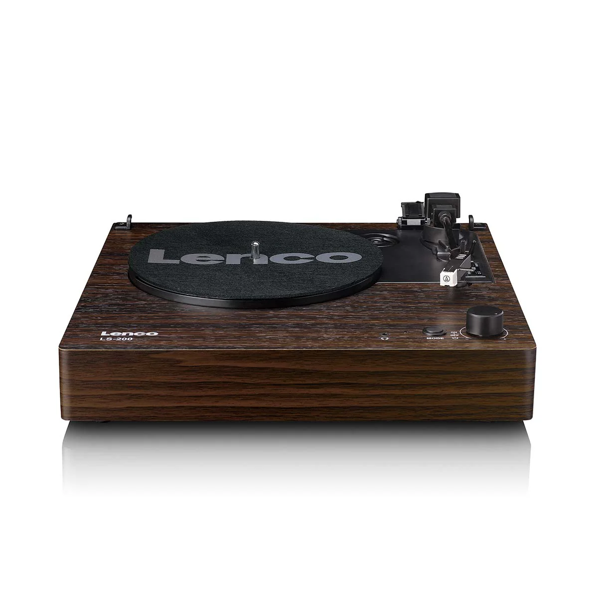 LENCO LS-200WD - Platine vinyle avec Bluetooth® - Deux haut-parleurs externes et amplificateur stéréo intégré - Bois - Image 3