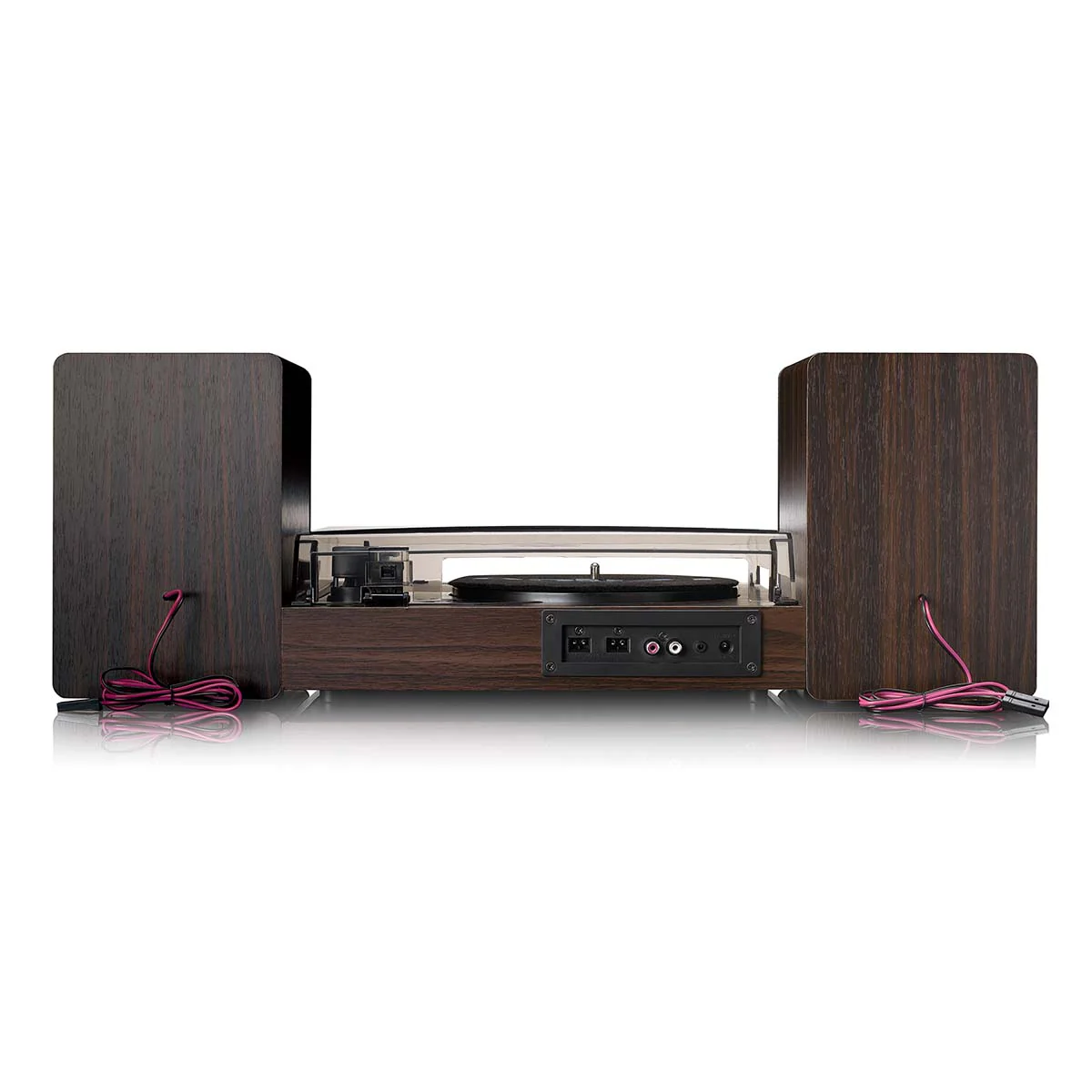 LENCO LS-200WD - Platine vinyle avec Bluetooth® - Deux haut-parleurs externes et amplificateur stéréo intégré - Bois - Image 4