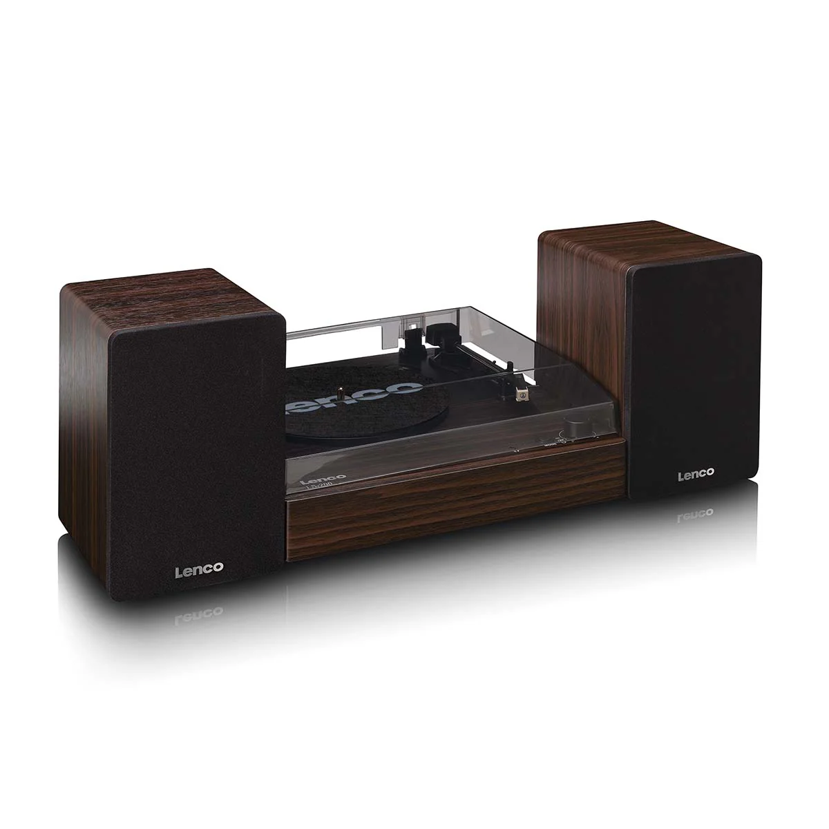 LENCO LS-200WD - Platine vinyle avec Bluetooth® - Deux haut-parleurs externes et amplificateur stéréo intégré - Bois - Image 7
