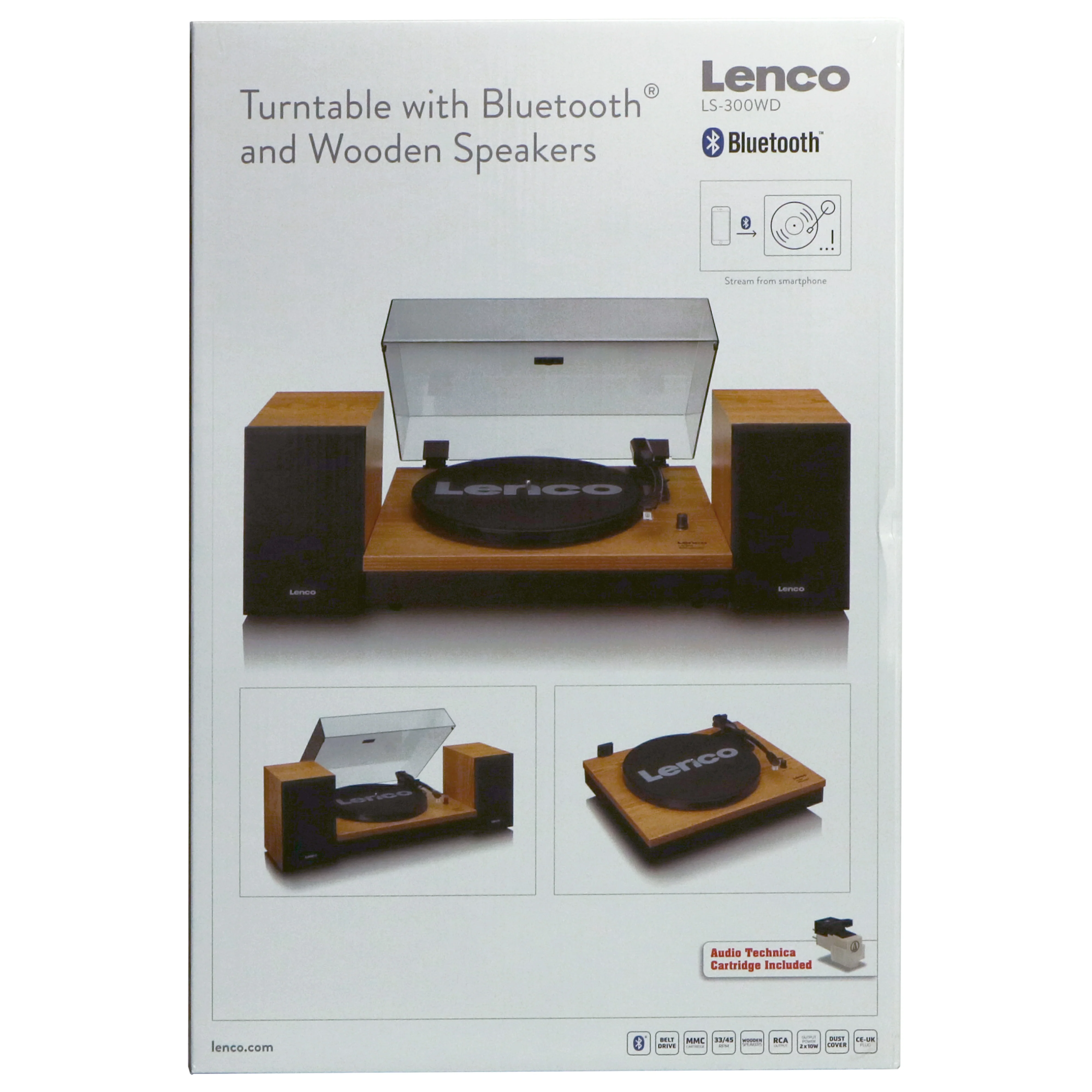 Lenco LS-300WD - Platine avec Bluetooth® et deux haut-parleurs externes, bois - Image 19