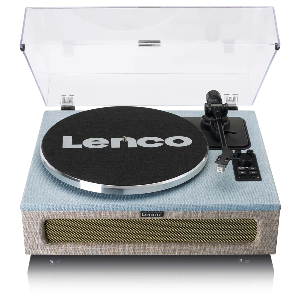 Lenco LS-440BUBG - Platine vinyle avec 4 haut-parleurs incorporés -  Bleu/Taupe - Image 3