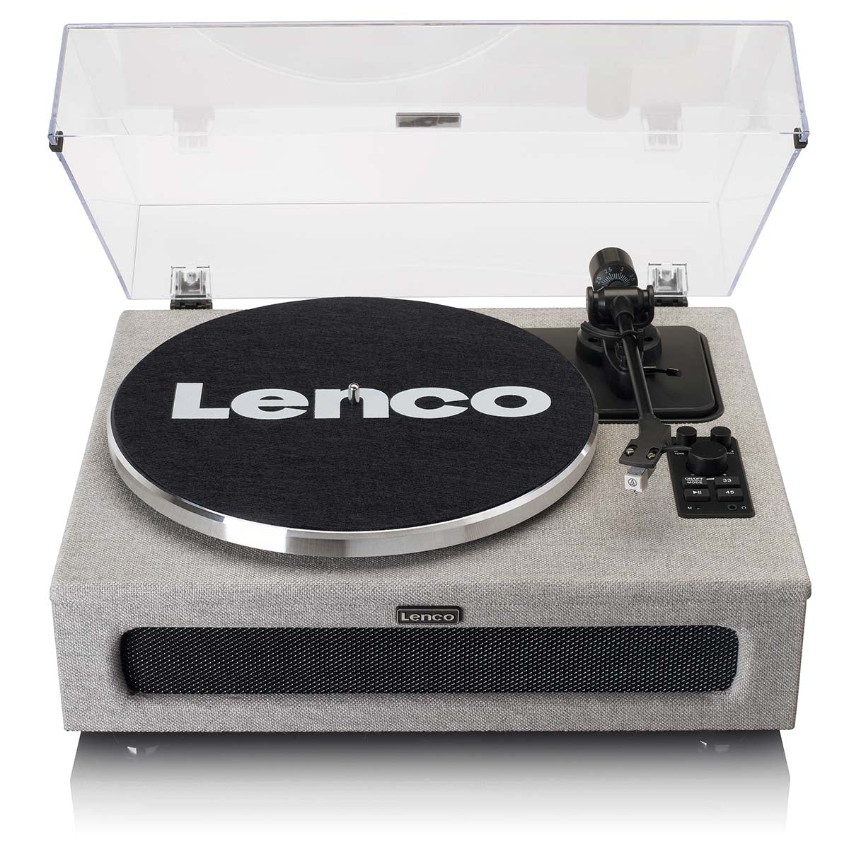 Lenco LS-440GY - Platine vinyle avec 4 haut-parleurs incorporés - Tissu - Gris - Image 3