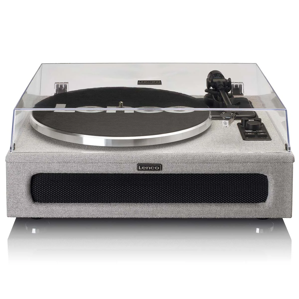 Lenco LS-440GY - Platine vinyle avec 4 haut-parleurs incorporés - Tissu - Gris - Image 4