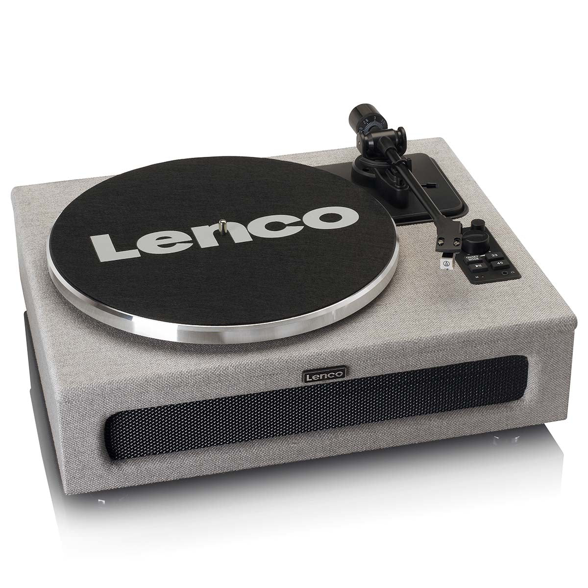 Lenco LS-440GY - Platine vinyle avec 4 haut-parleurs incorporés - Tissu - Gris - Image 7