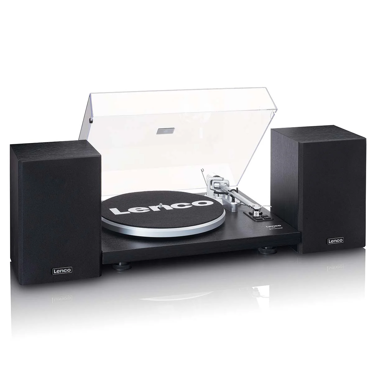 Lenco LS-500BK - Platine avec amplificateur intégré, Bluetooth® et deux enceintes externes - Noir - Image 11