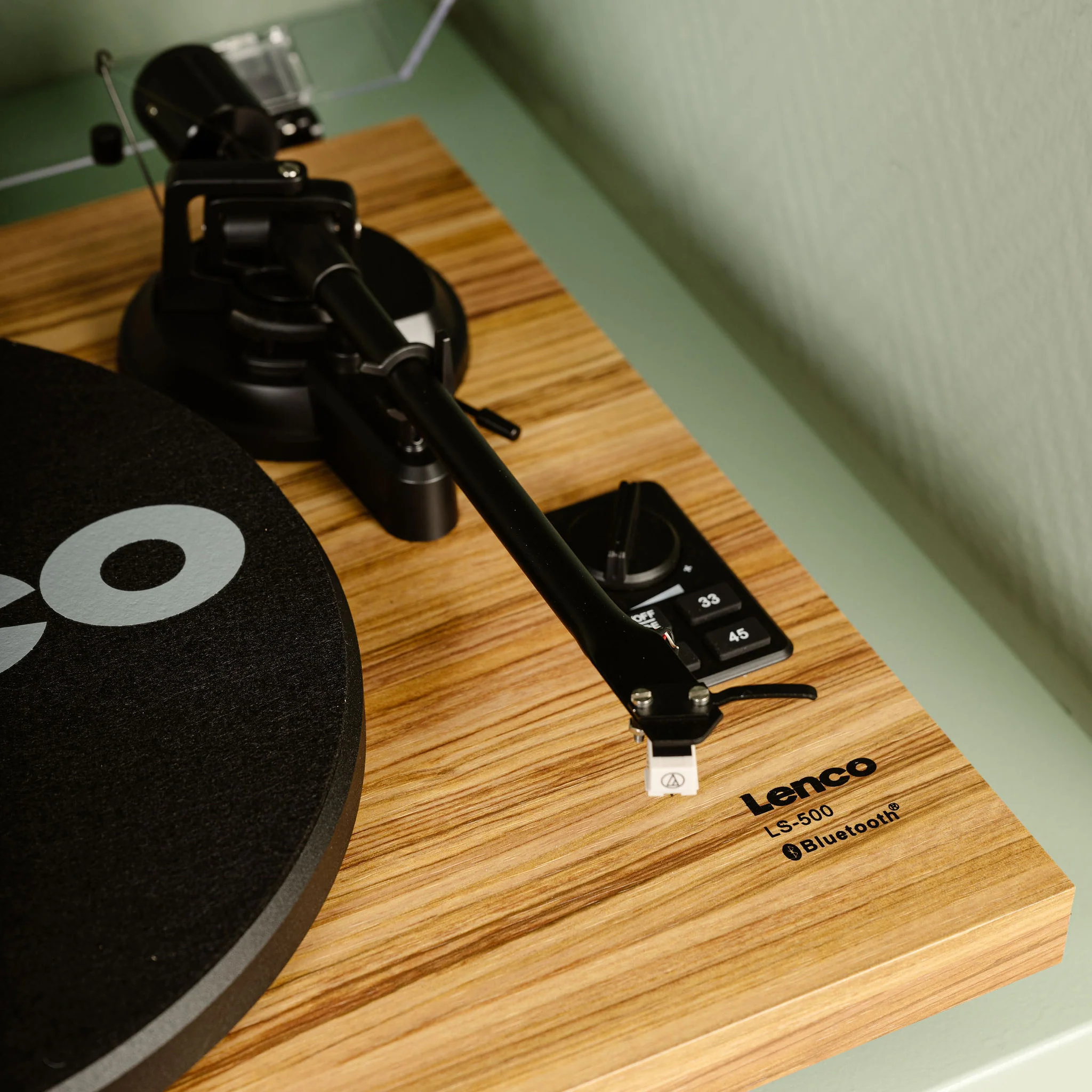 Lenco LS-500OK - Platine avec amplificateur intégré, Bluetooth® et deux enceintes externes - Bois - Image 11
