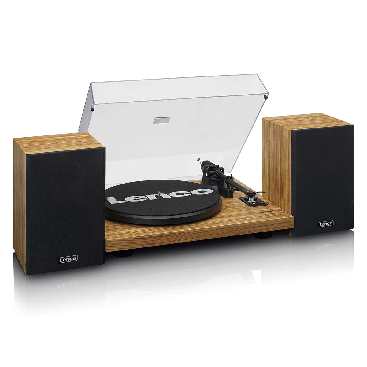 Lenco LS-500OK - Platine avec amplificateur intégré, Bluetooth® et deux enceintes externes - Bois - Image 7