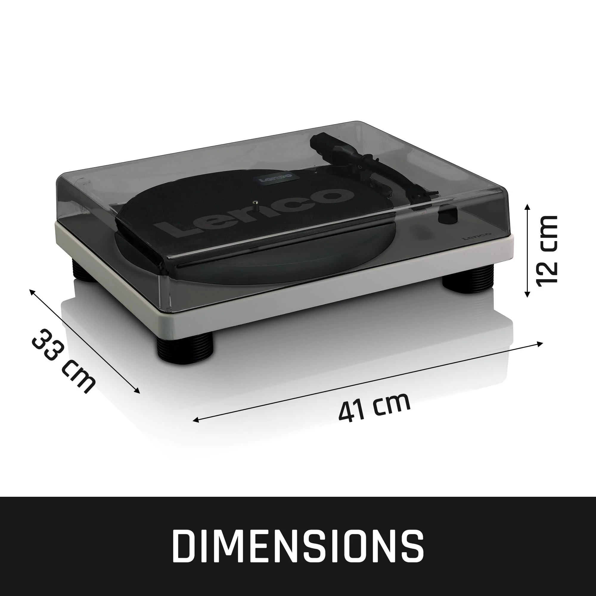Lenco LS-50GY - Platine vinyle avec haut-parleurs intégrés - Gris - Image 12