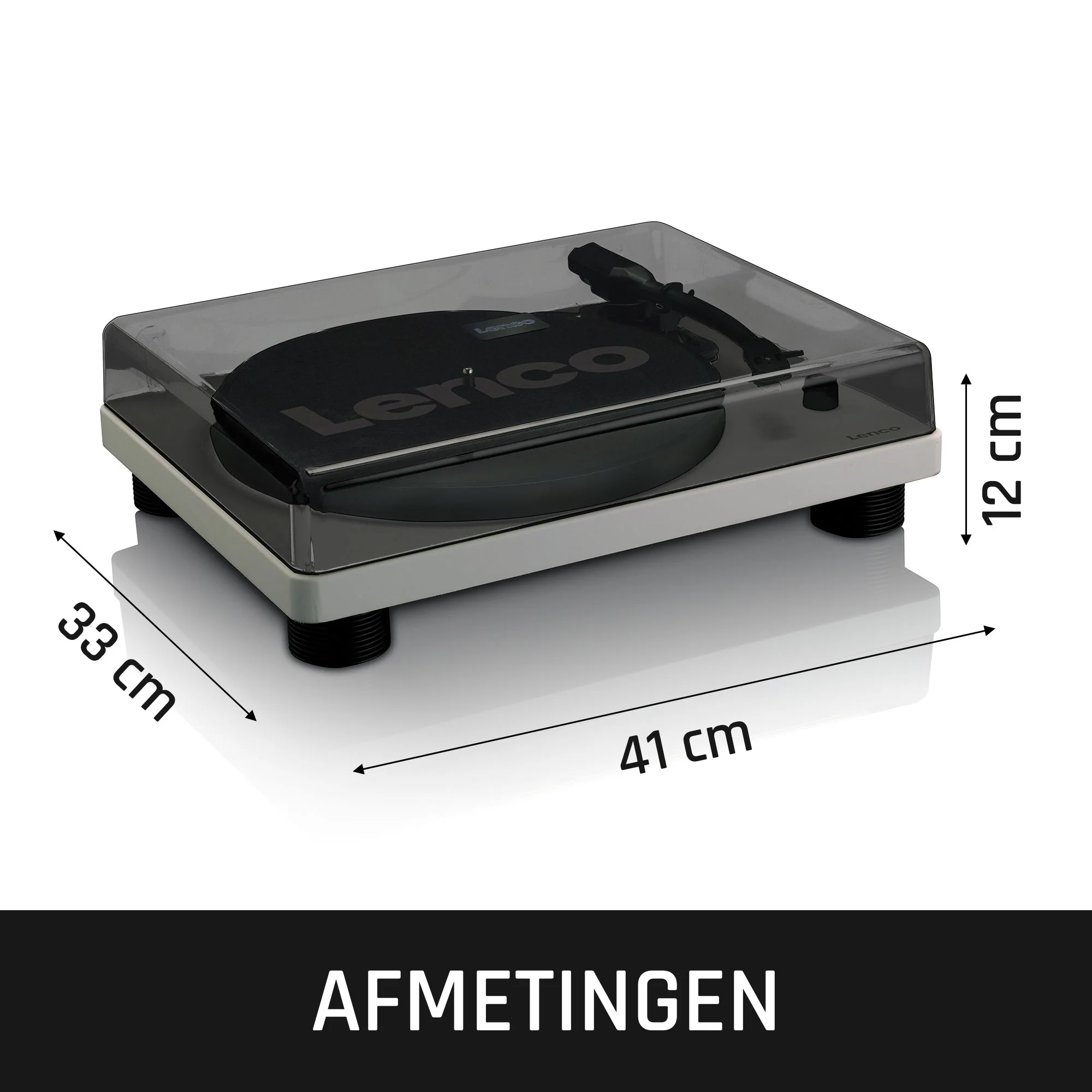 Lenco LS-50GY - Platine vinyle avec haut-parleurs intégrés - Gris - Image 13