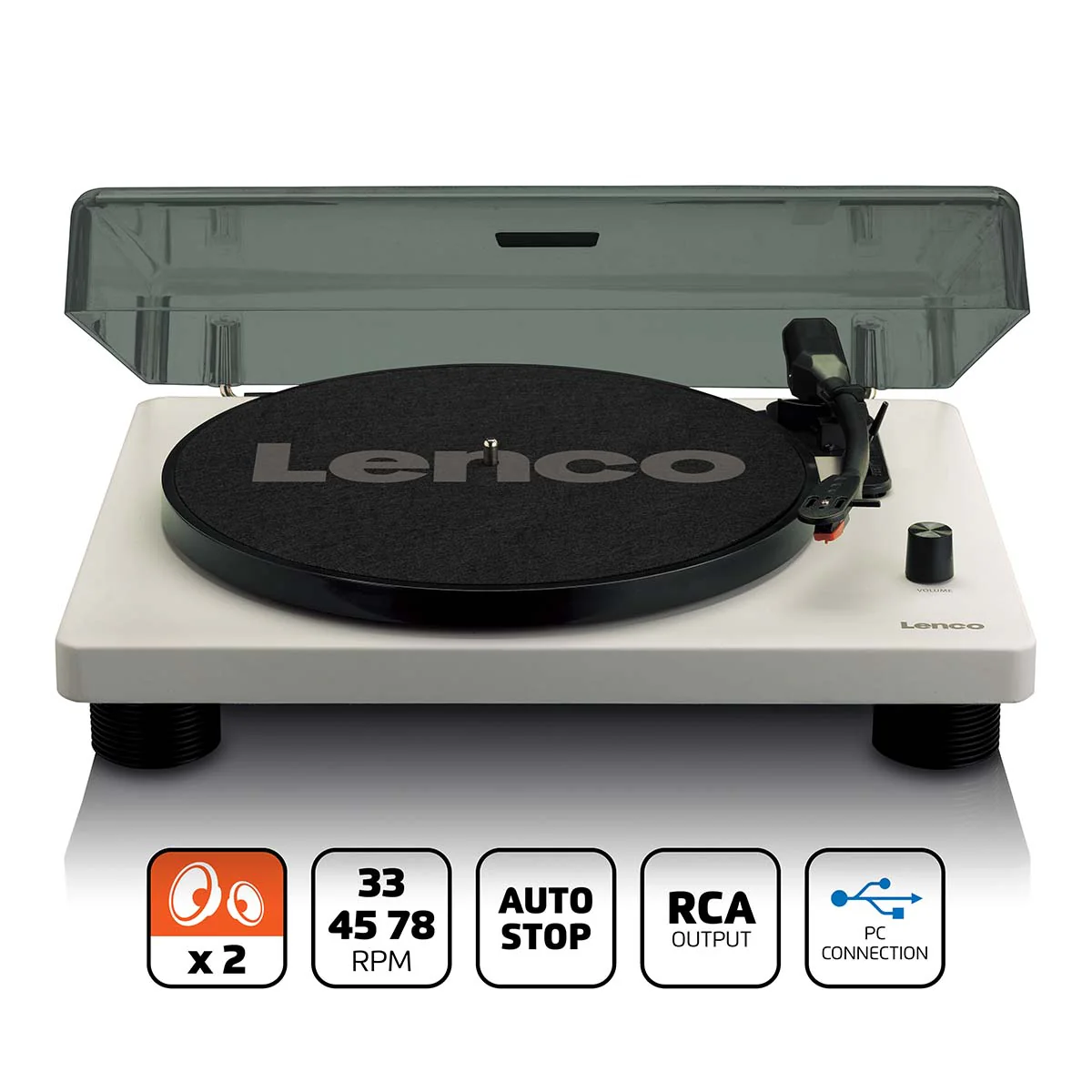 Lenco LS-50GY - Platine vinyle avec haut-parleurs intégrés - Gris - Image 9
