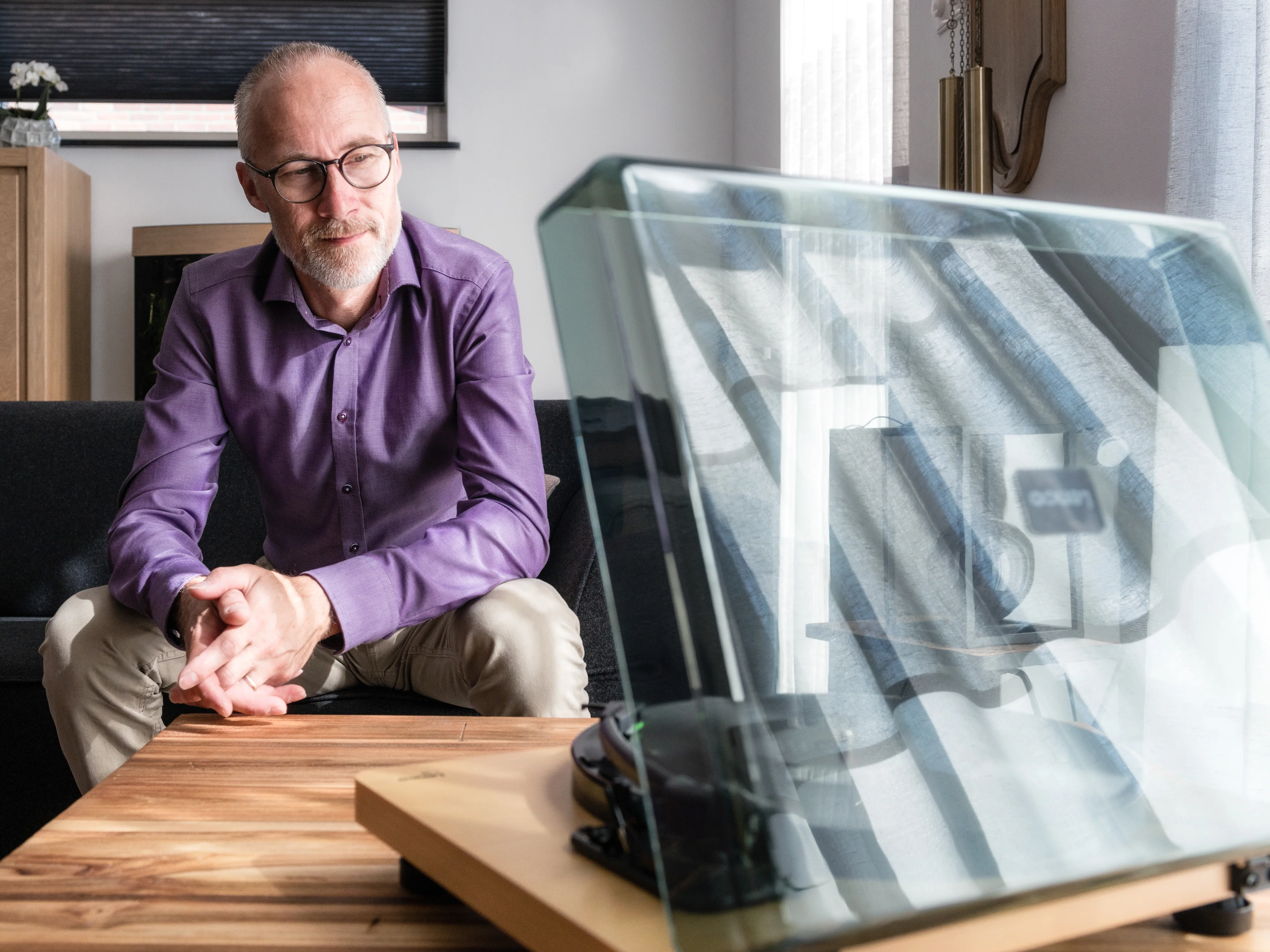 Lenco LS-50WD - platine avec haut-parleurs intégrés et encodage USB - Bois - Image 16