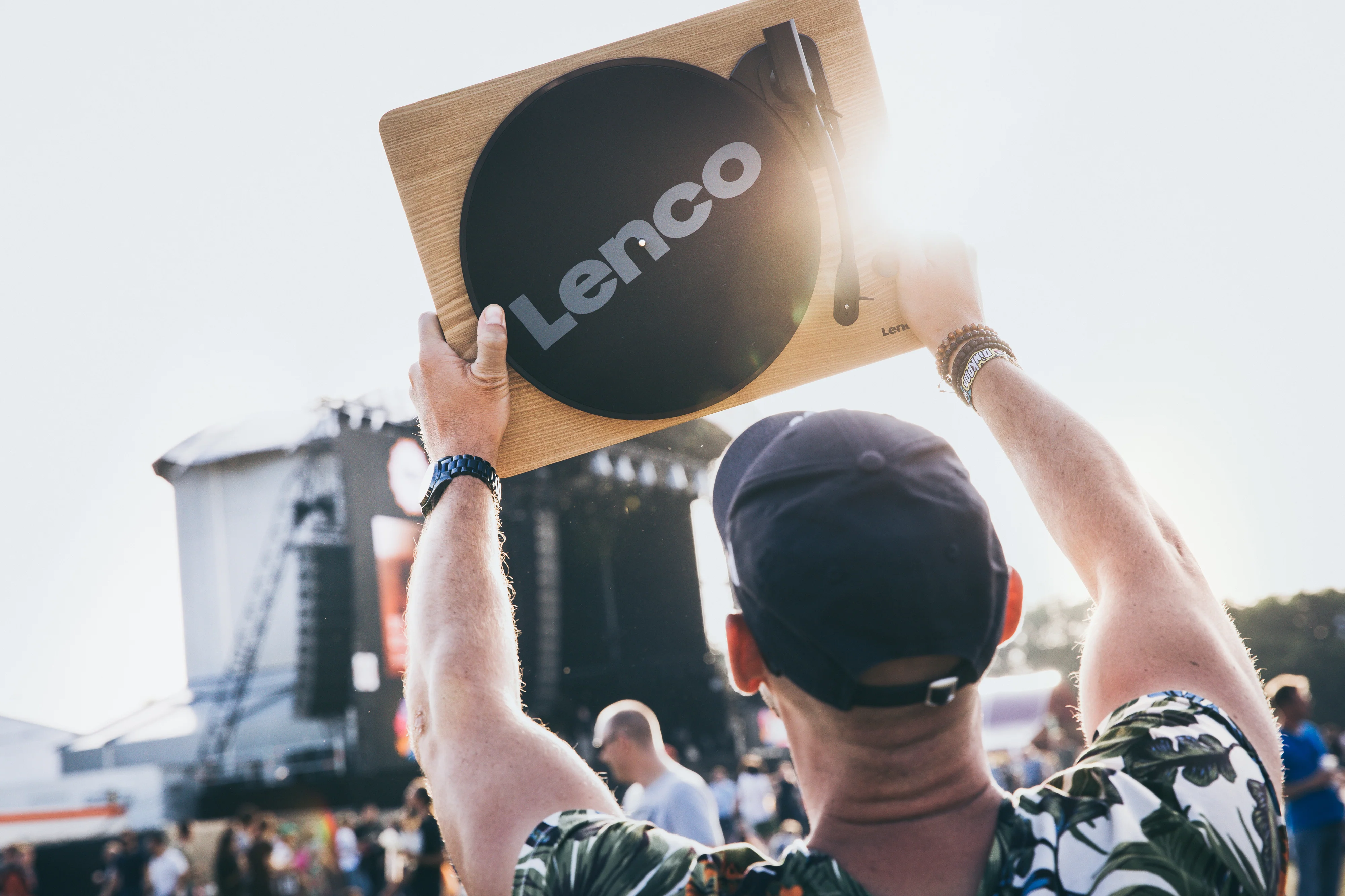 Lenco LS-50WD - platine avec haut-parleurs intégrés et encodage USB - Bois - Image 18