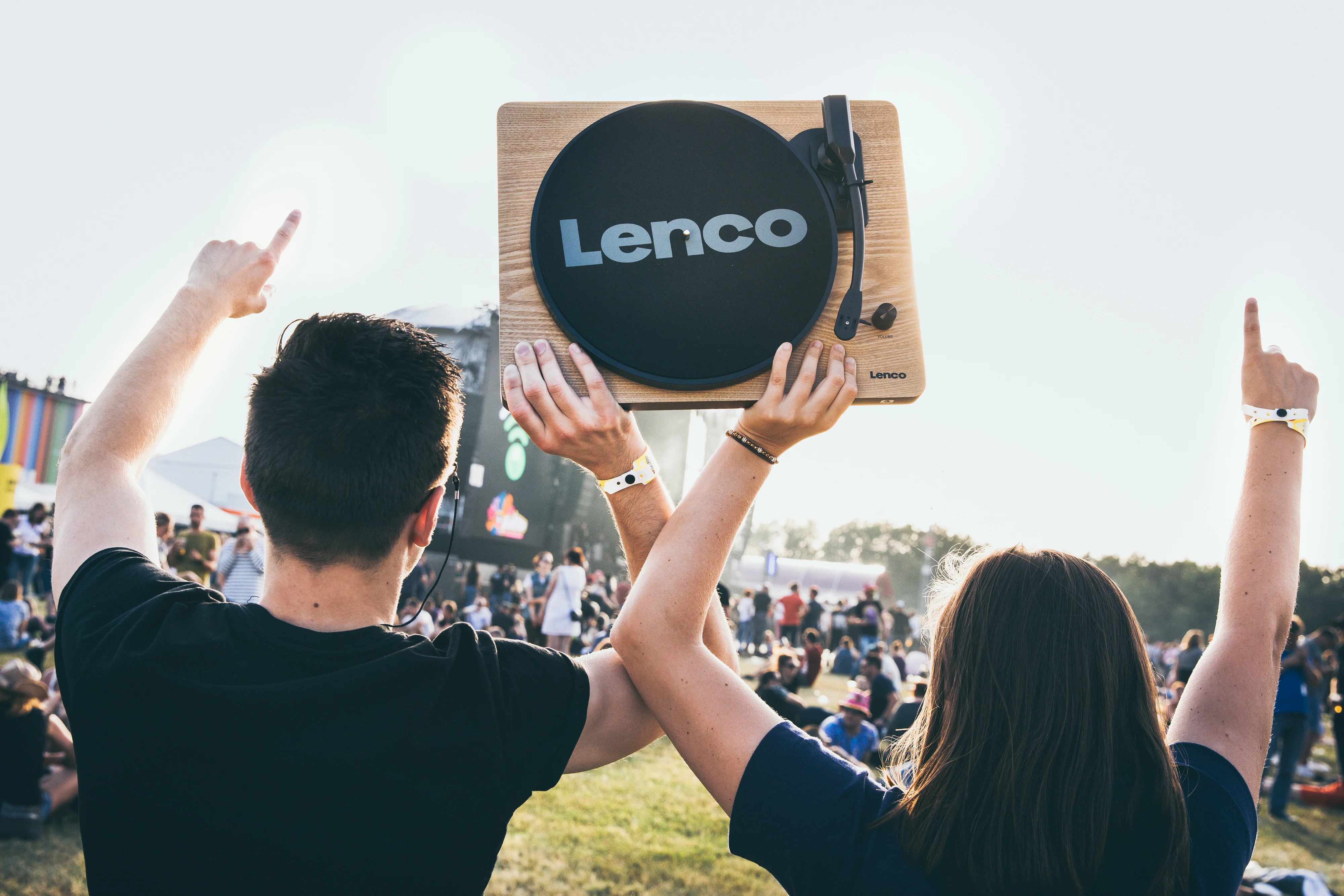 Lenco LS-50WD - platine avec haut-parleurs intégrés et encodage USB - Bois - Image 19