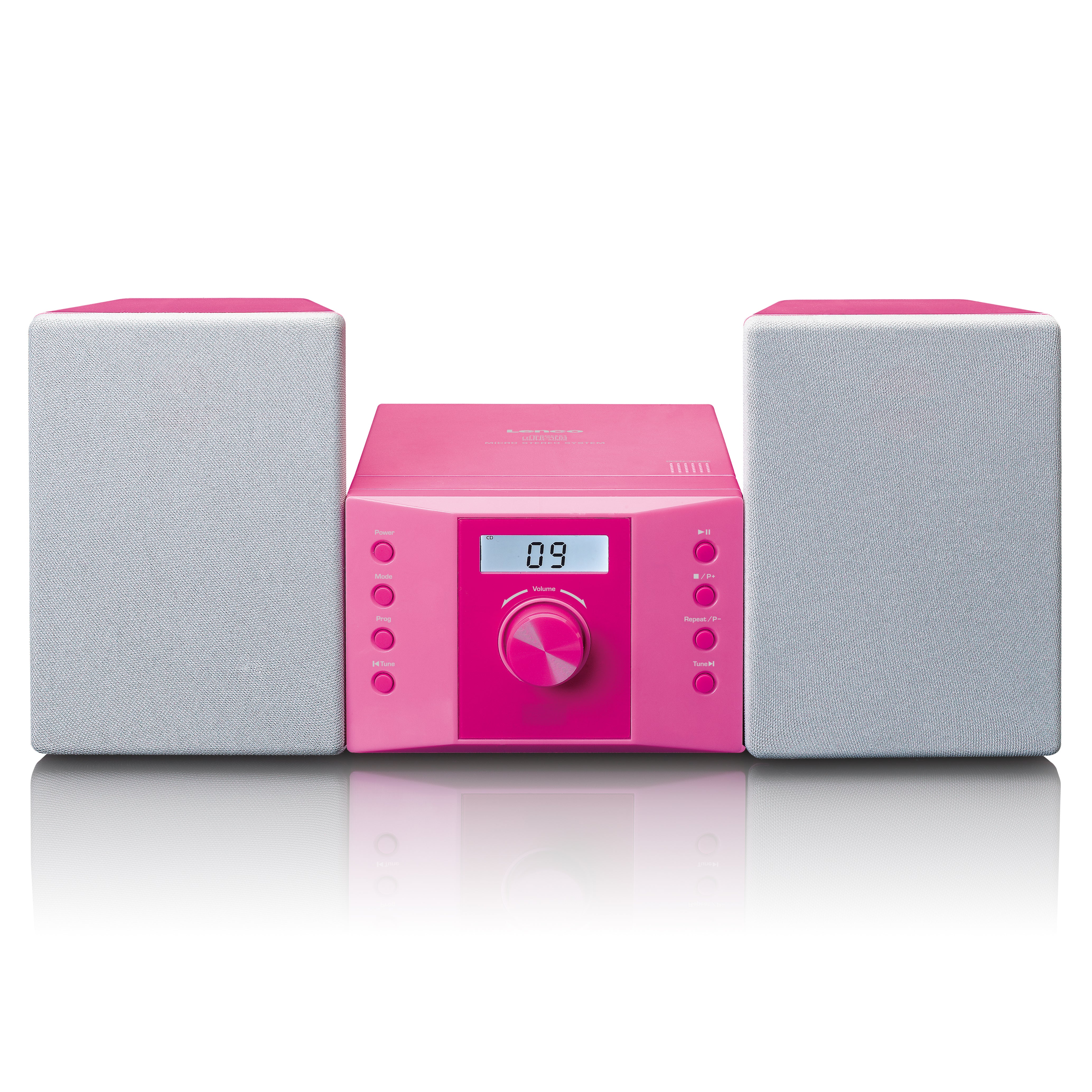 Lenco MC-013PK - Chaîne HiFi avec radio FM et lecteur CD - Rose - Image 10