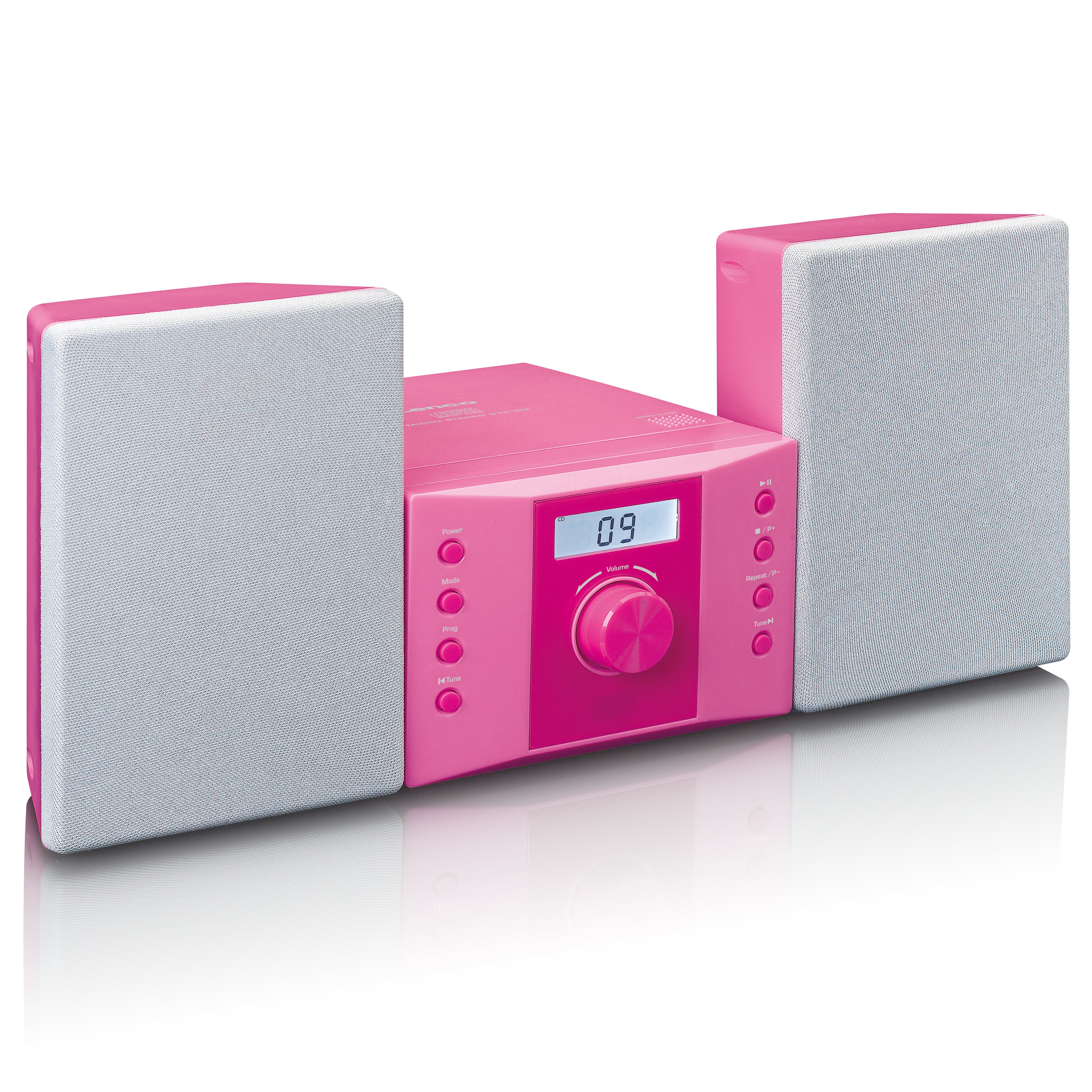 Lenco MC-013PK - Chaîne HiFi avec radio FM et lecteur CD - Rose - Image 8