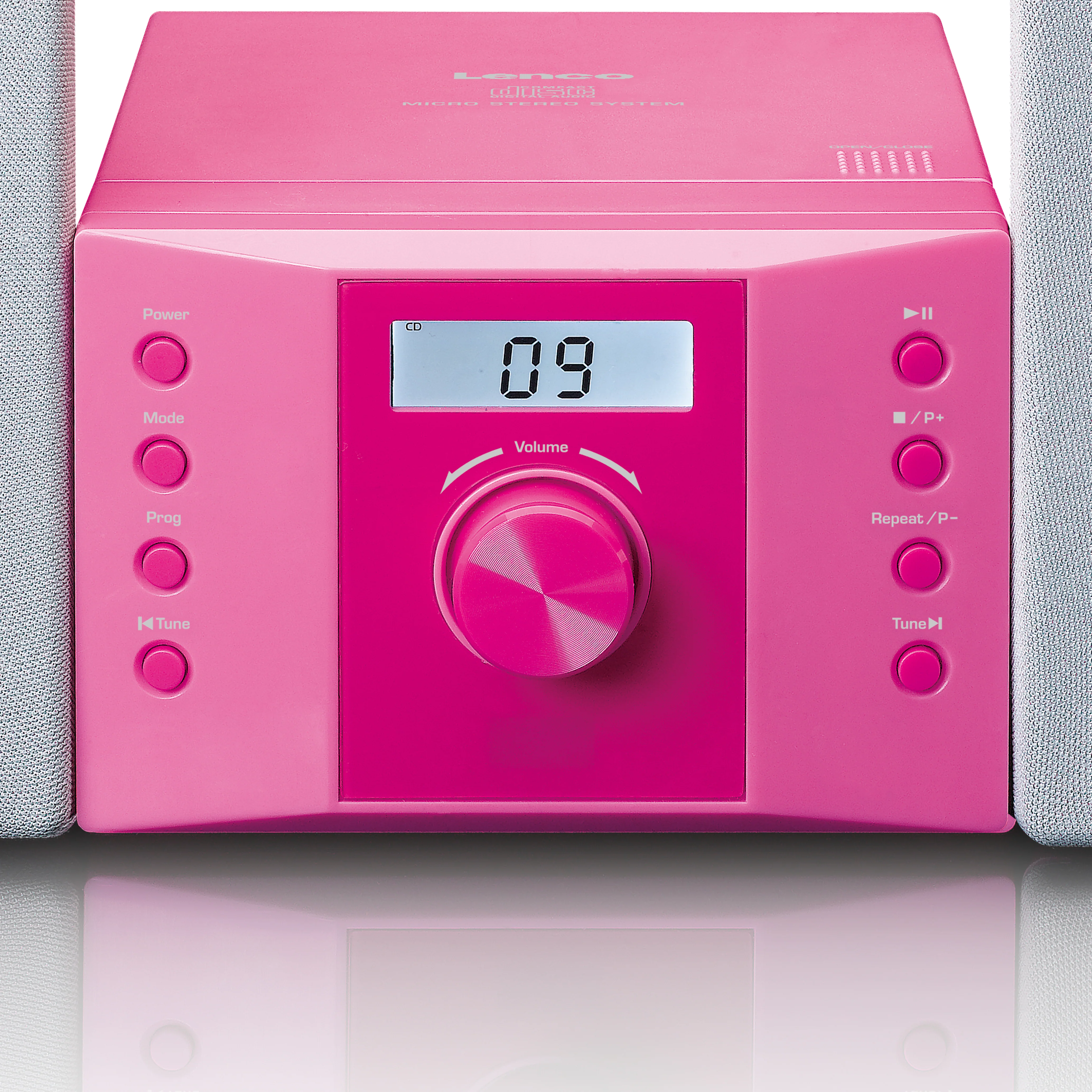 Lenco MC-013PK - Chaîne HiFi avec radio FM et lecteur CD - Rose - Image 9