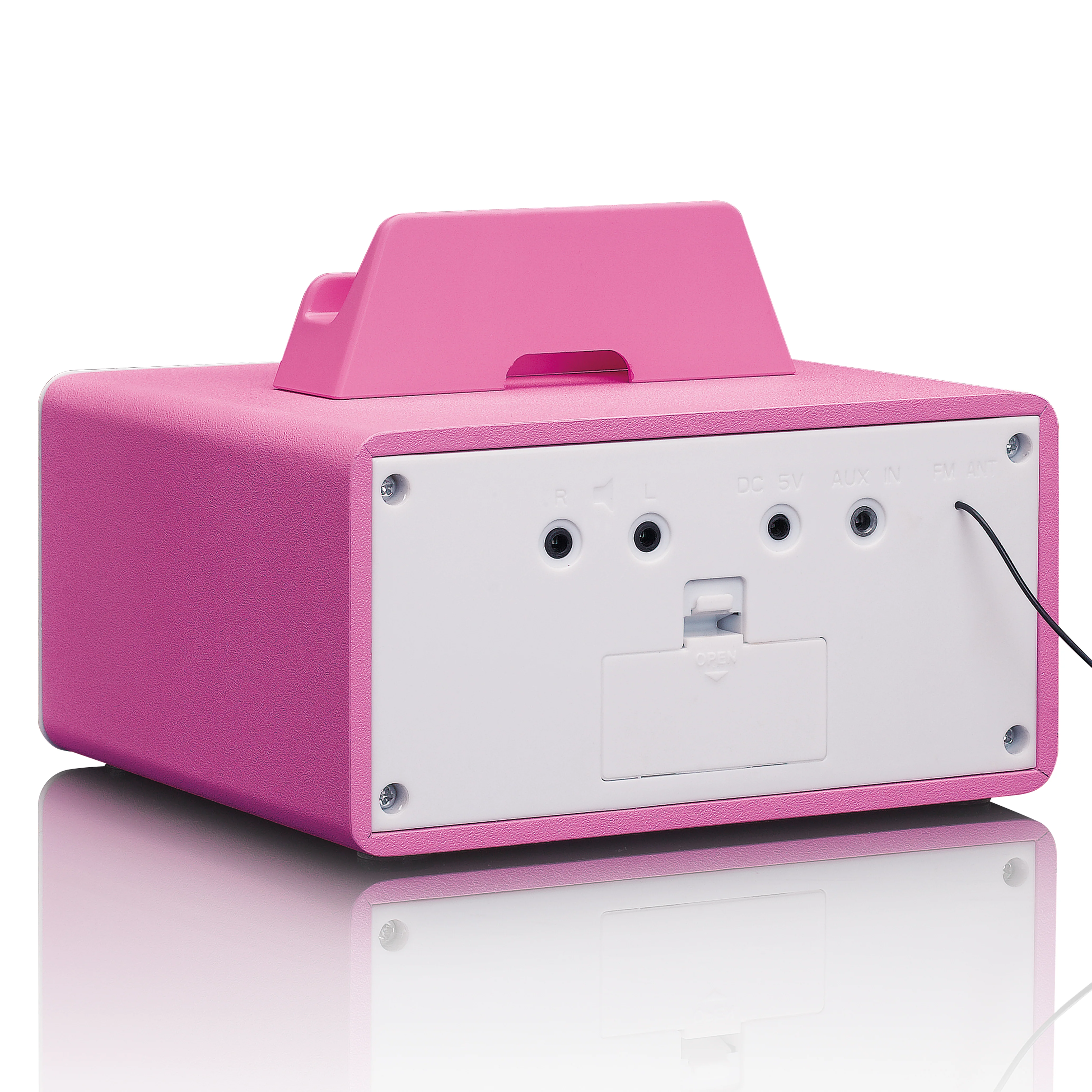 Lenco MC-020 Princess - Mini-chaîne avec radio FM, Bluetooth®, USB et entrée AUX - Princesse - Image 4