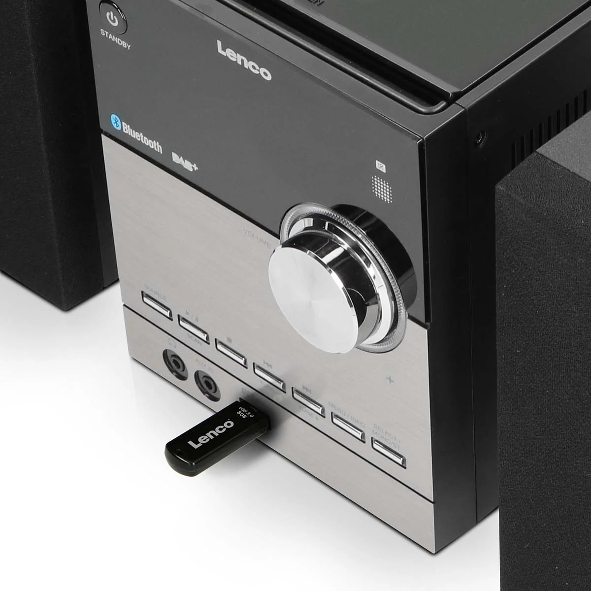 Lenco MC-150 - Chaîne stéréo avec radio DAB+/FM, lecteur CD, connexion Bluetooth® et prise USB - Noir - Image 11