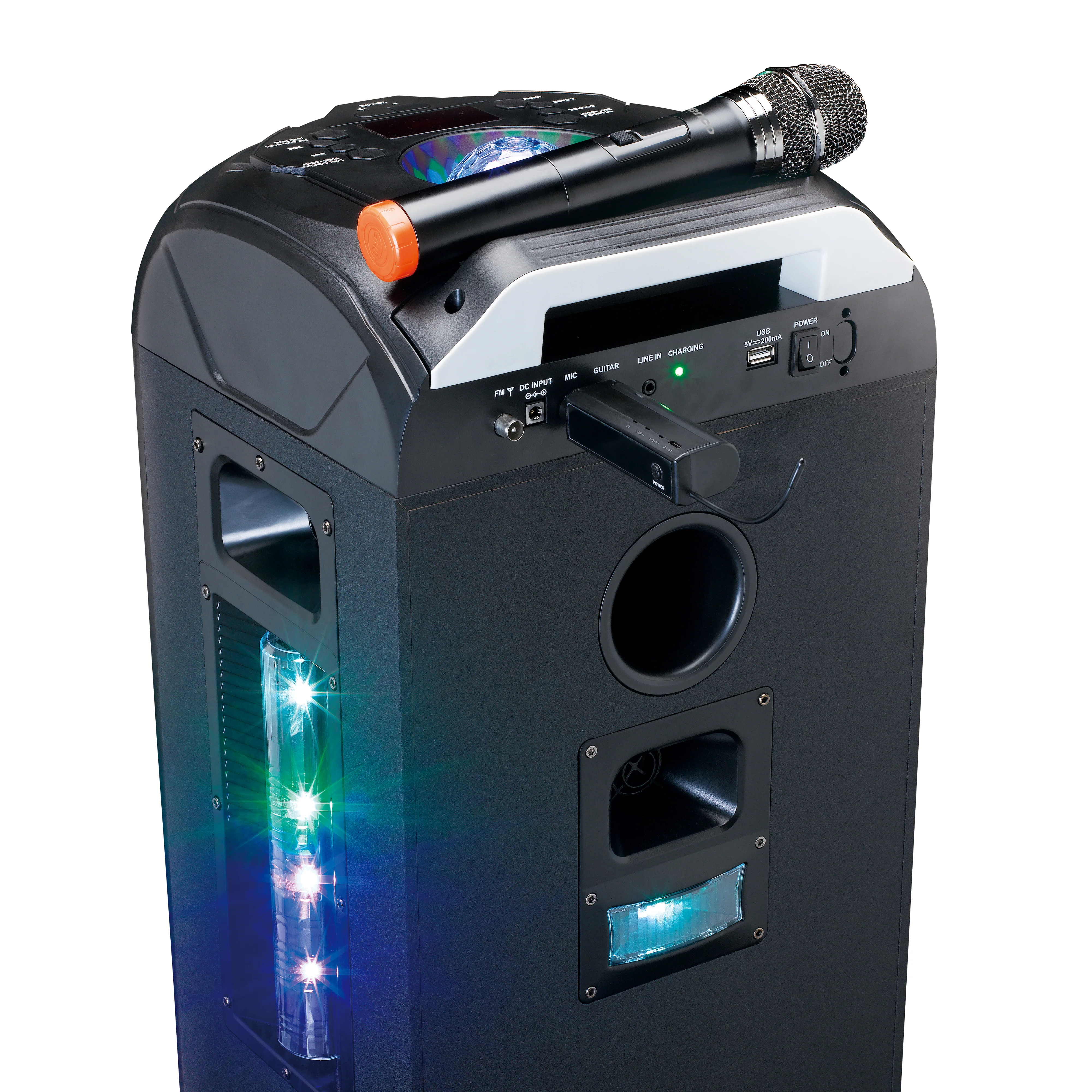 Lenco - MCW-011BK- Microphone sans fil avec récepteur 6,3 mm - Image 5