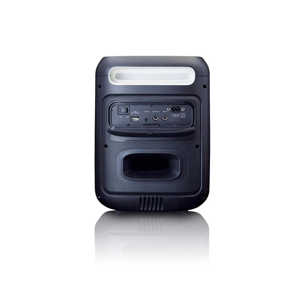 Lenco PA-101BK - Enceinte Bluetooth avec effets lumineux LED - 100W RMS, USB, autonomie de batterie de 14 heures - Noir - Image 6