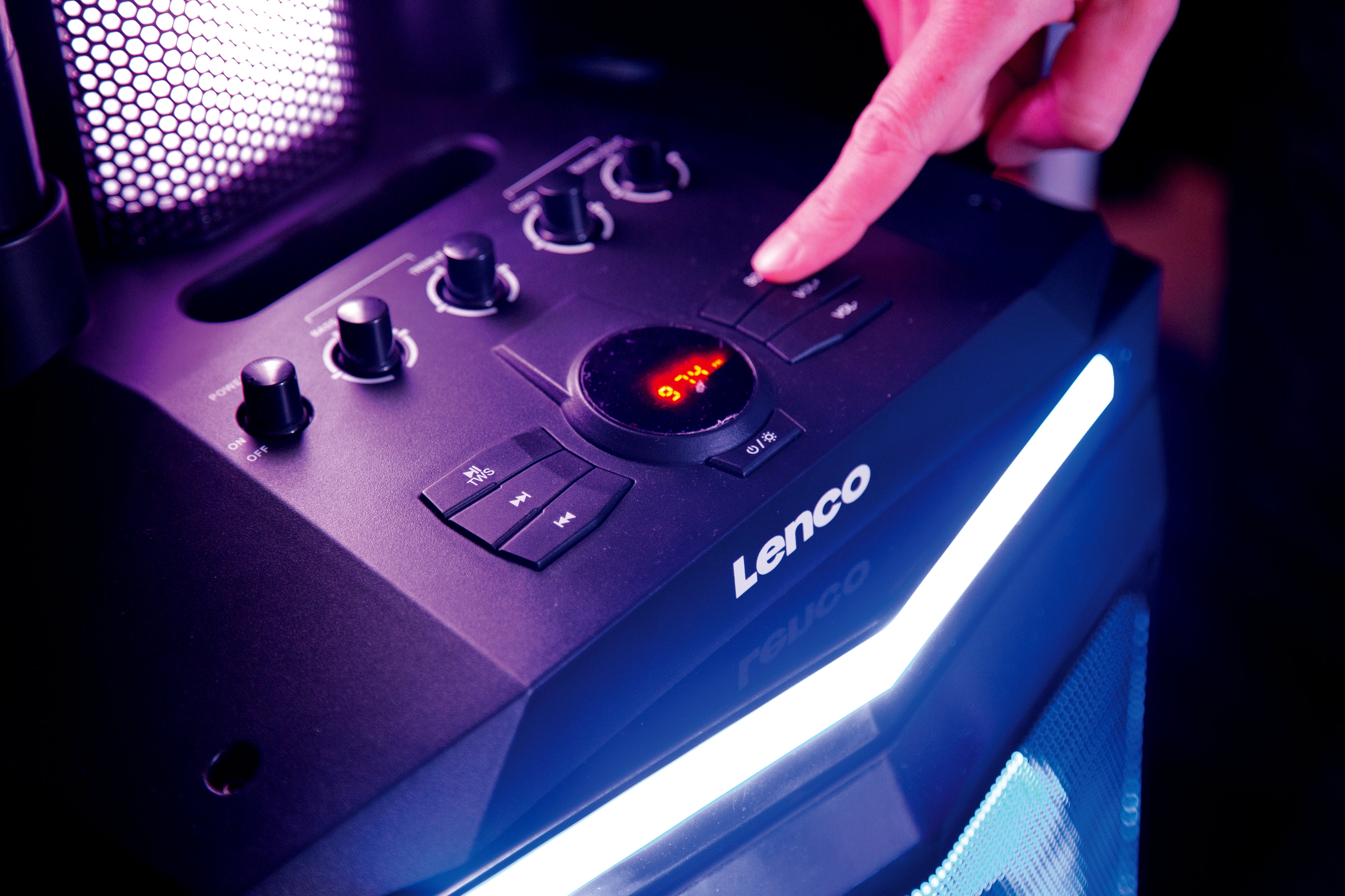 Lenco - PA-220BK - Enceinte avec subwoofer et colonne tweeter - Image 19