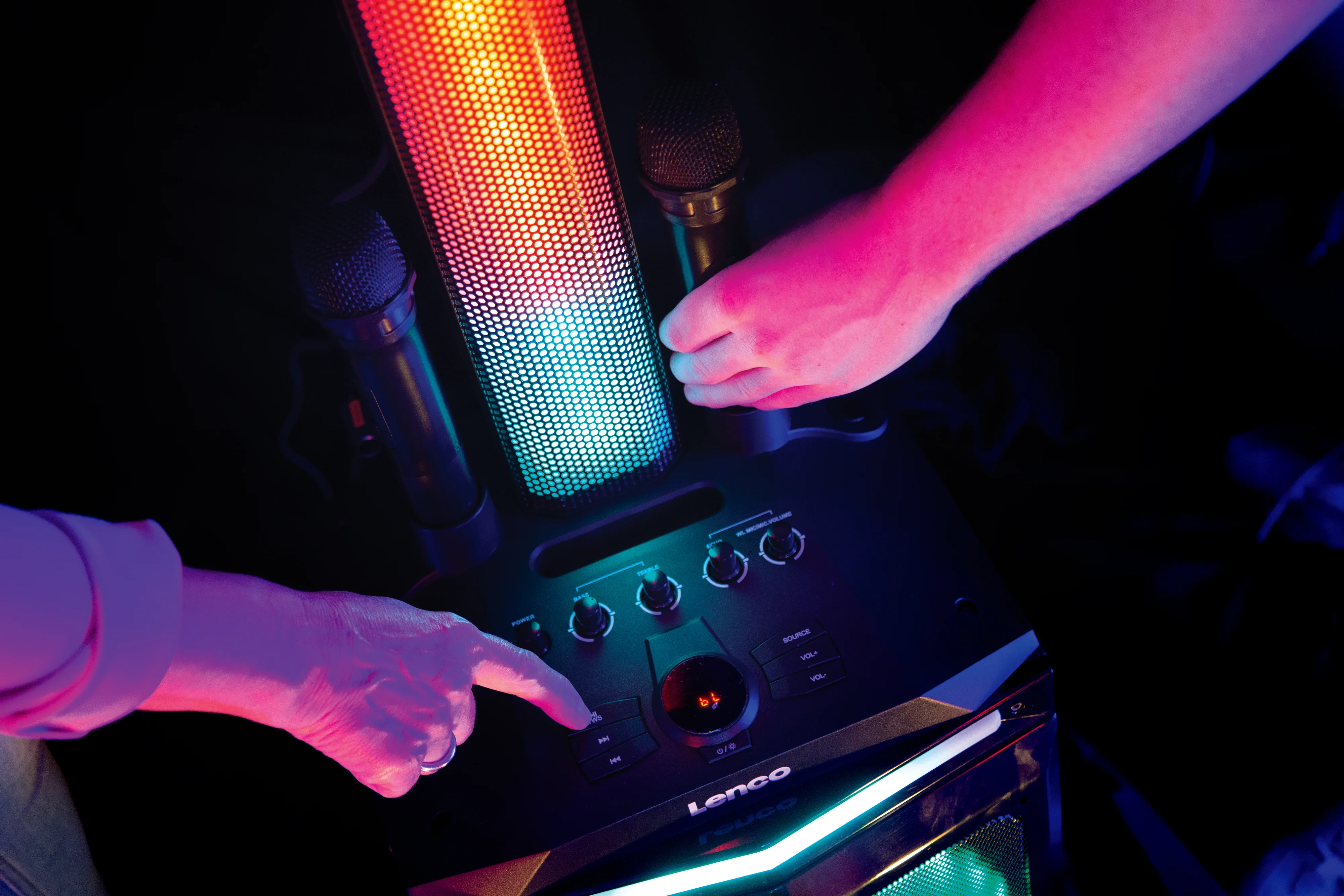 Lenco - PA-220BK - Enceinte avec subwoofer et colonne tweeter - Image 20