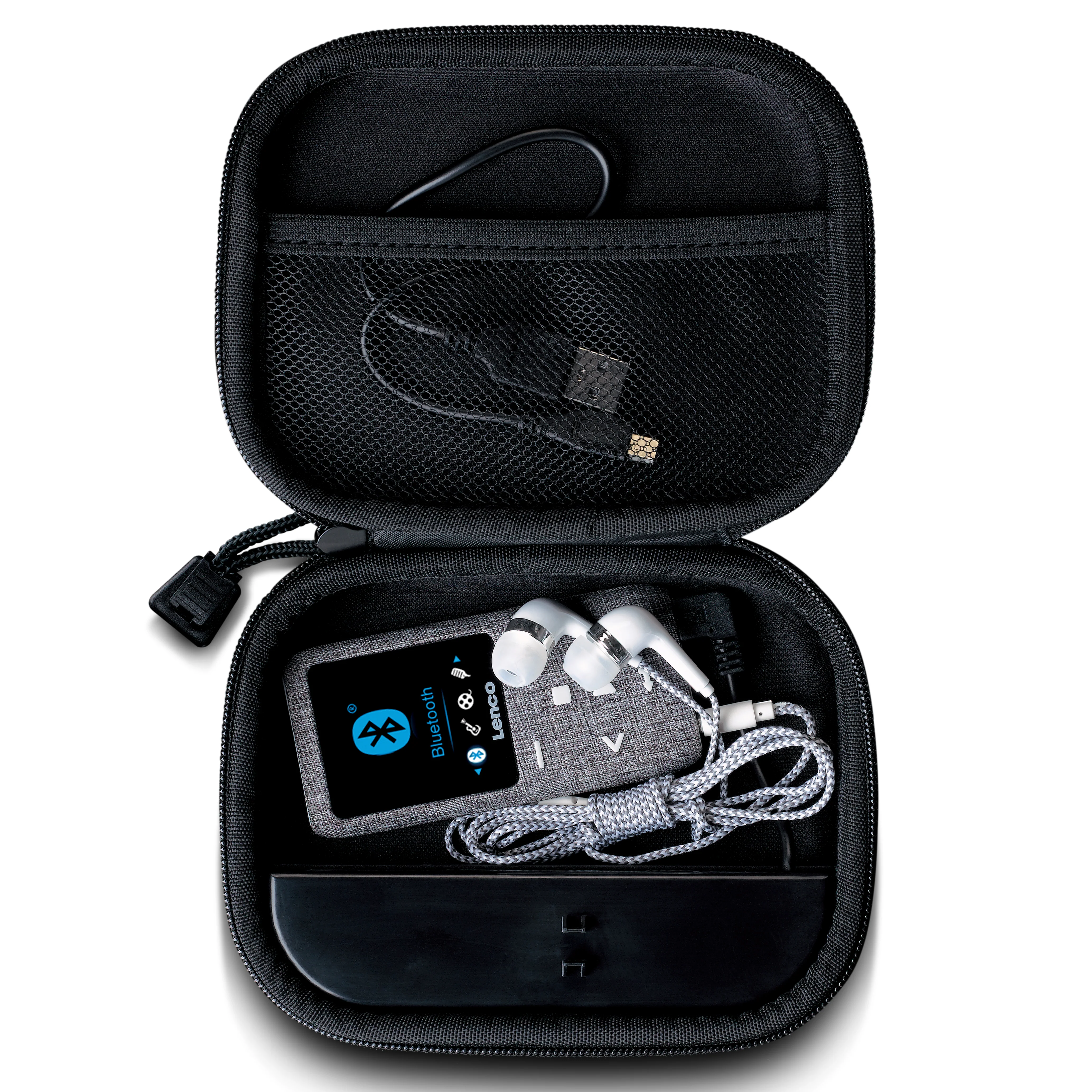 Lenco PBC-20GY - Étui avec chargeur portable intégré - Gris - Image 8