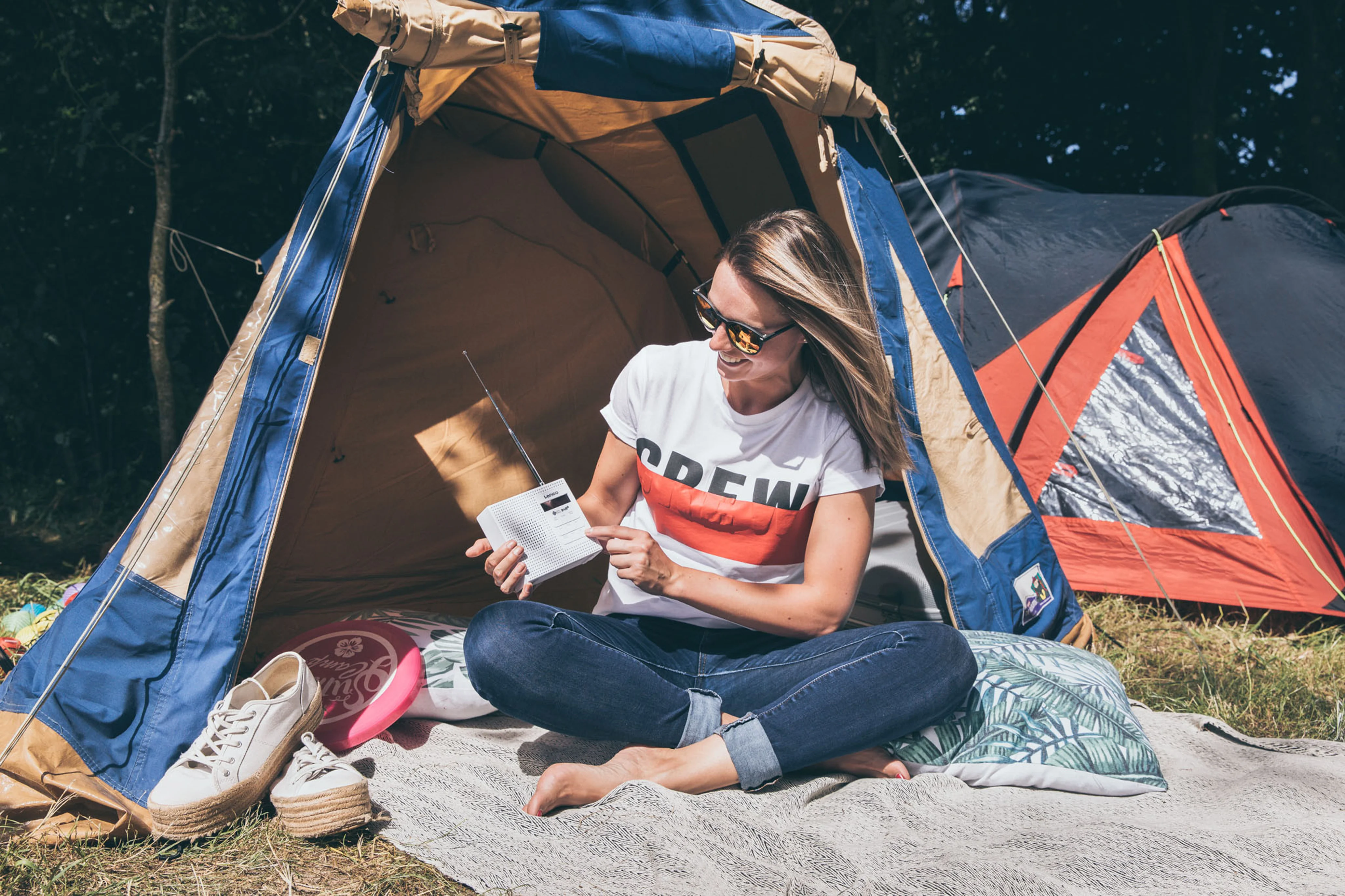 Lenco PDR-020WH - Radio DAB+/FM portable avec fonction réveil - Blanc - Image 7