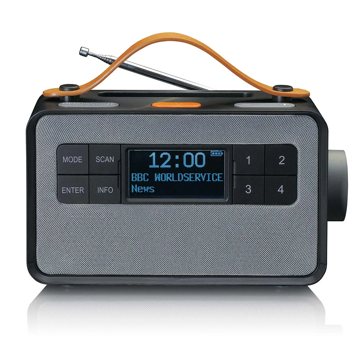 Lenco PDR-065BK - Radio FM/DAB+ portable dotée de grandes touches et d’une fonction « Mode simple, noir - Image 3
