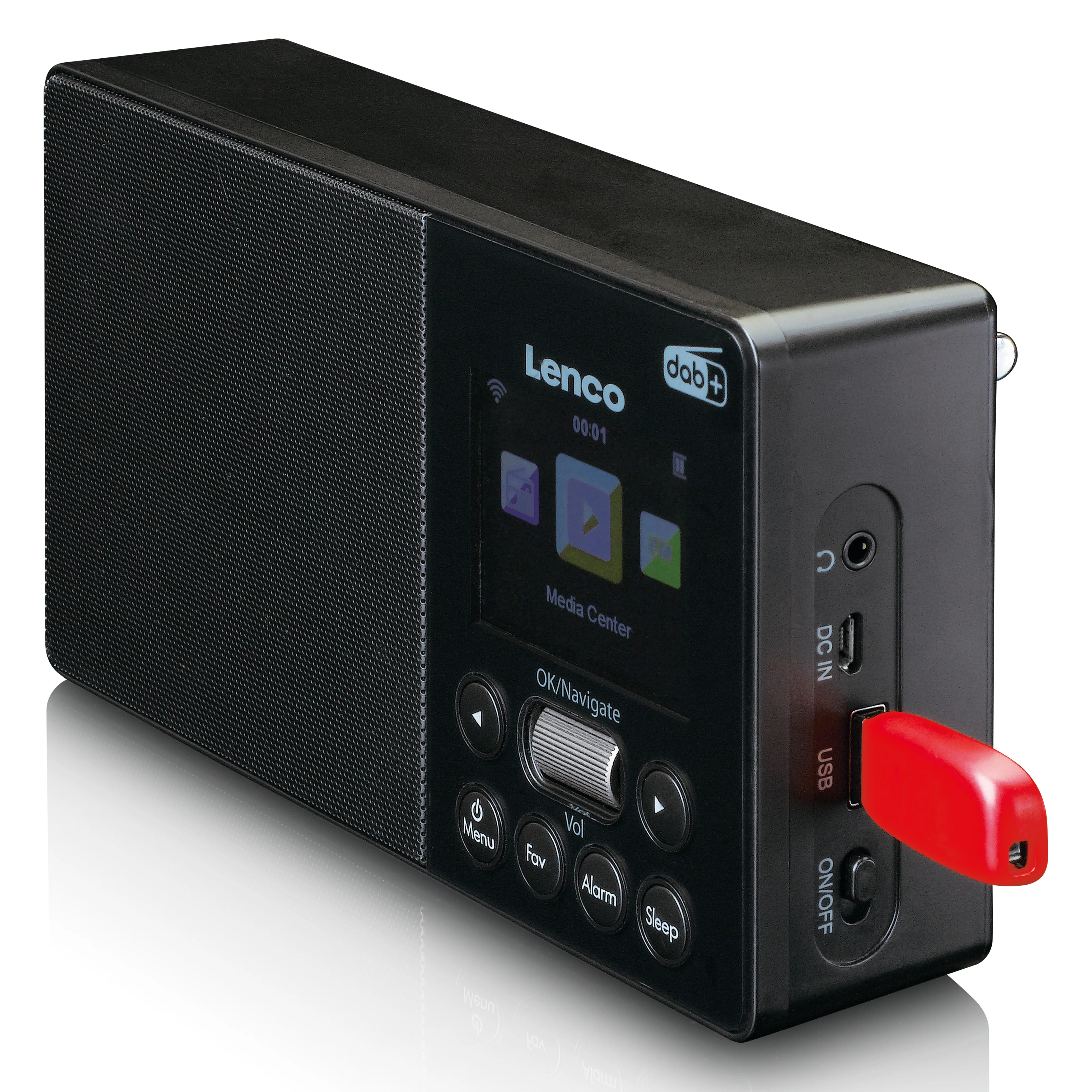 Lenco PIR-510BK - Radio portable Internet, DAB+, FM - Image 3