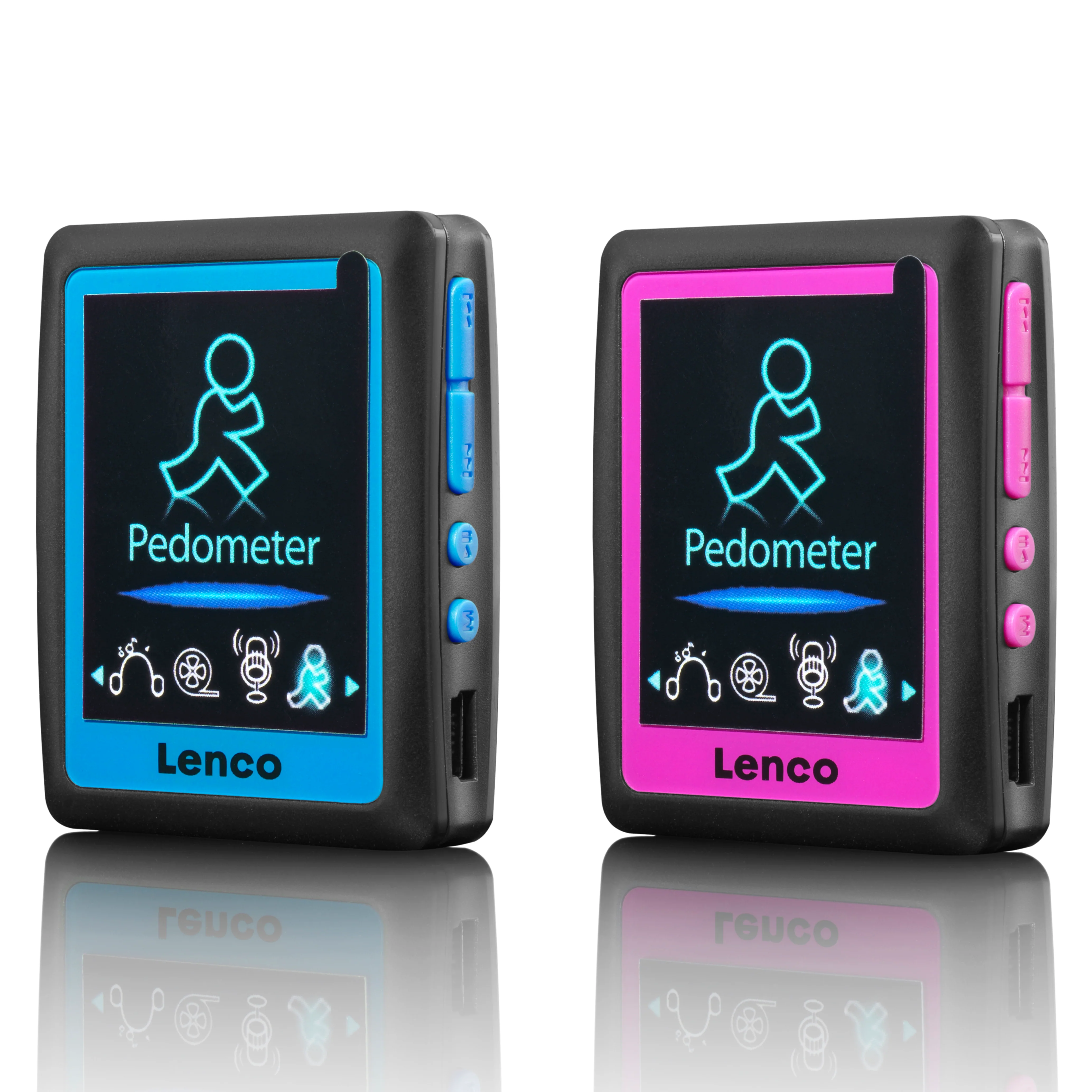 Lenco PODO-152 Pink - Lecteur MP3/MP4 avec podomètre et mémoire de 4 Go - Rose - Image 8