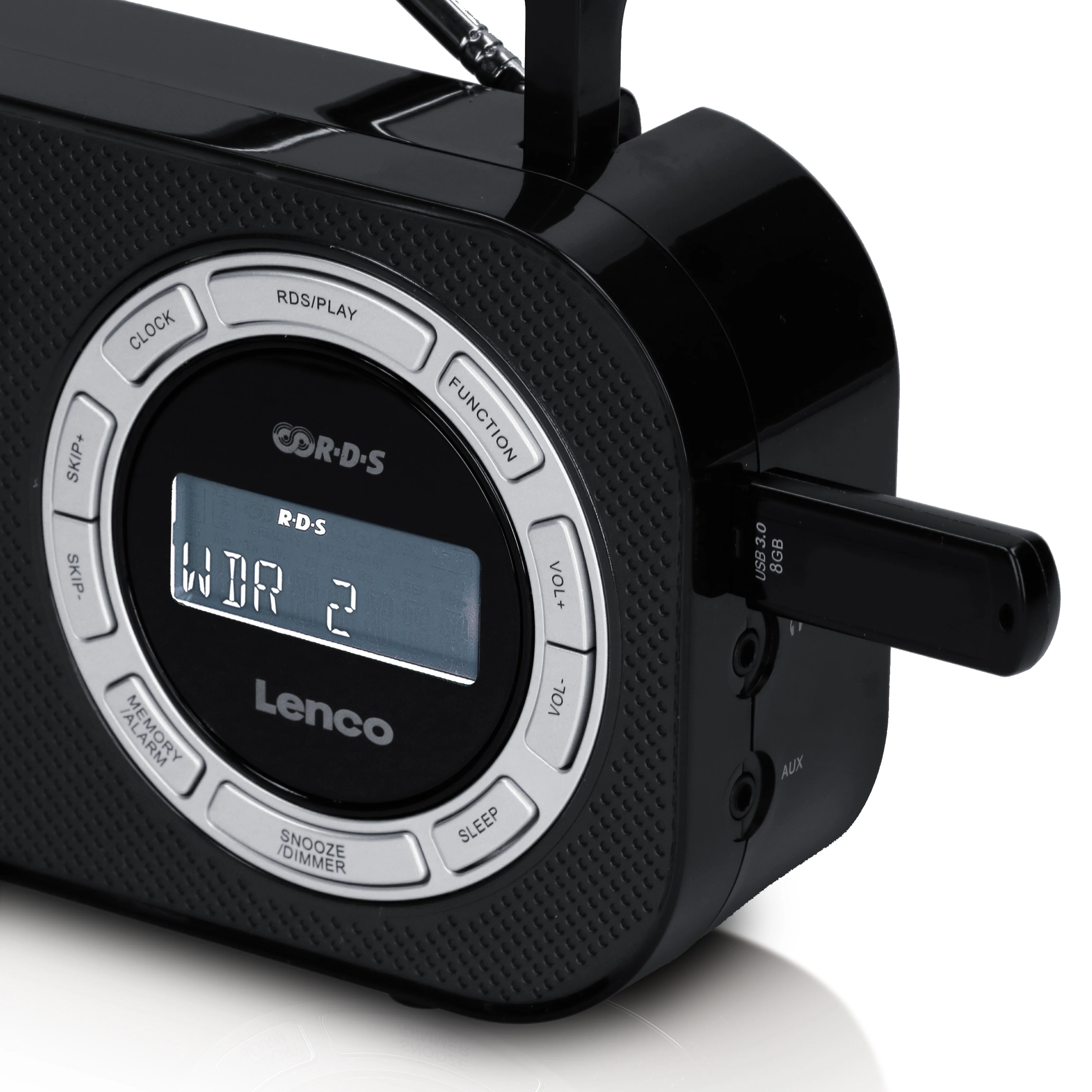 Lenco PR2700 - Radio de survie à piles compacte pour la survie en extérieur, Noir - Image 7