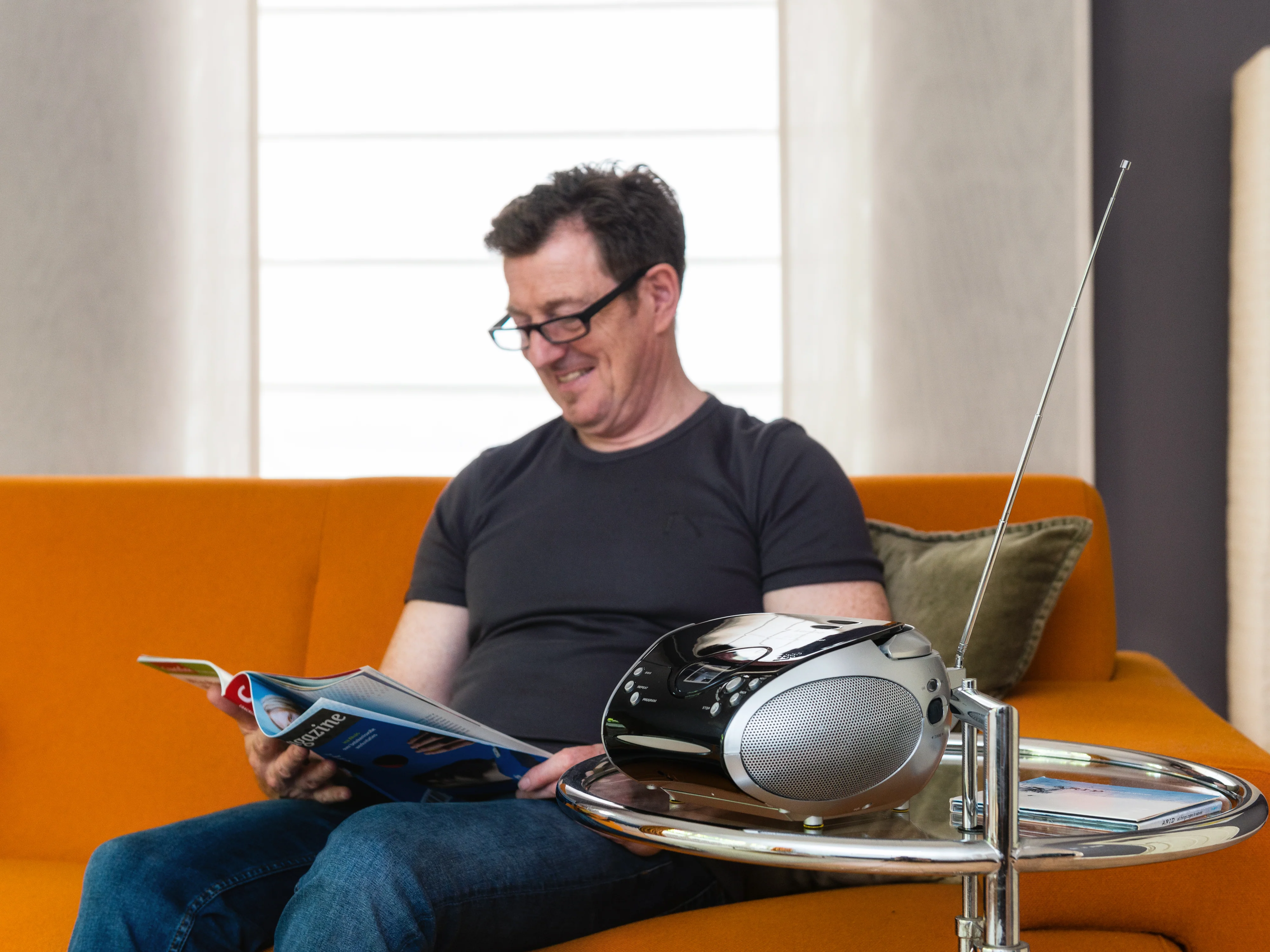 Lenco SCD-24 Black/Silver - Radio portable avec lecteur CD - Noir/argent - Image 21