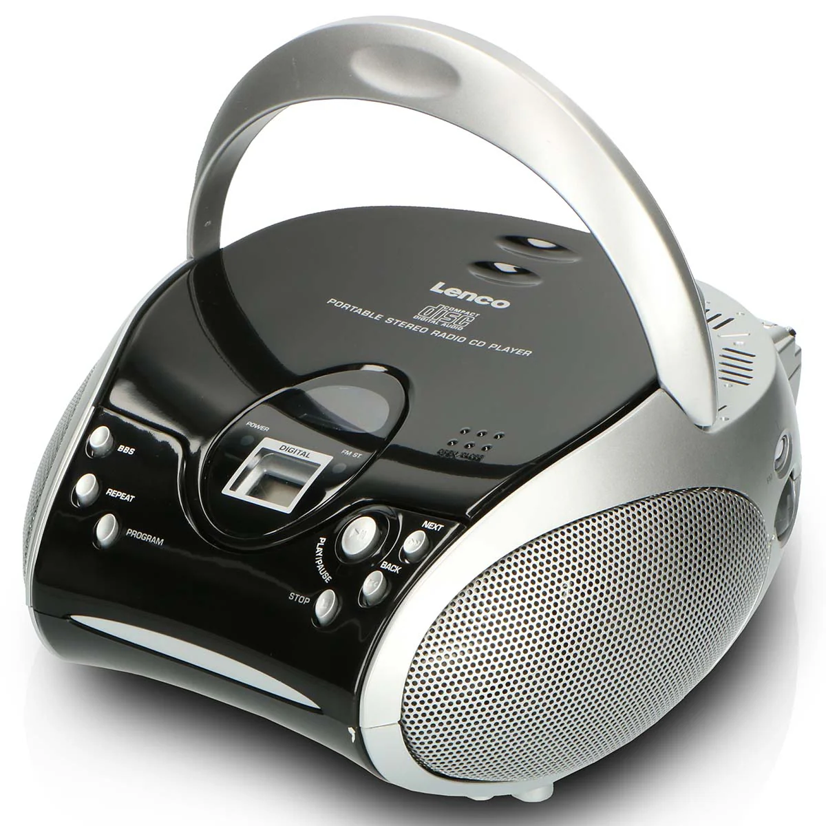 Lenco SCD-24 Black/Silver - Radio portable avec lecteur CD - Noir/argent - Image 5