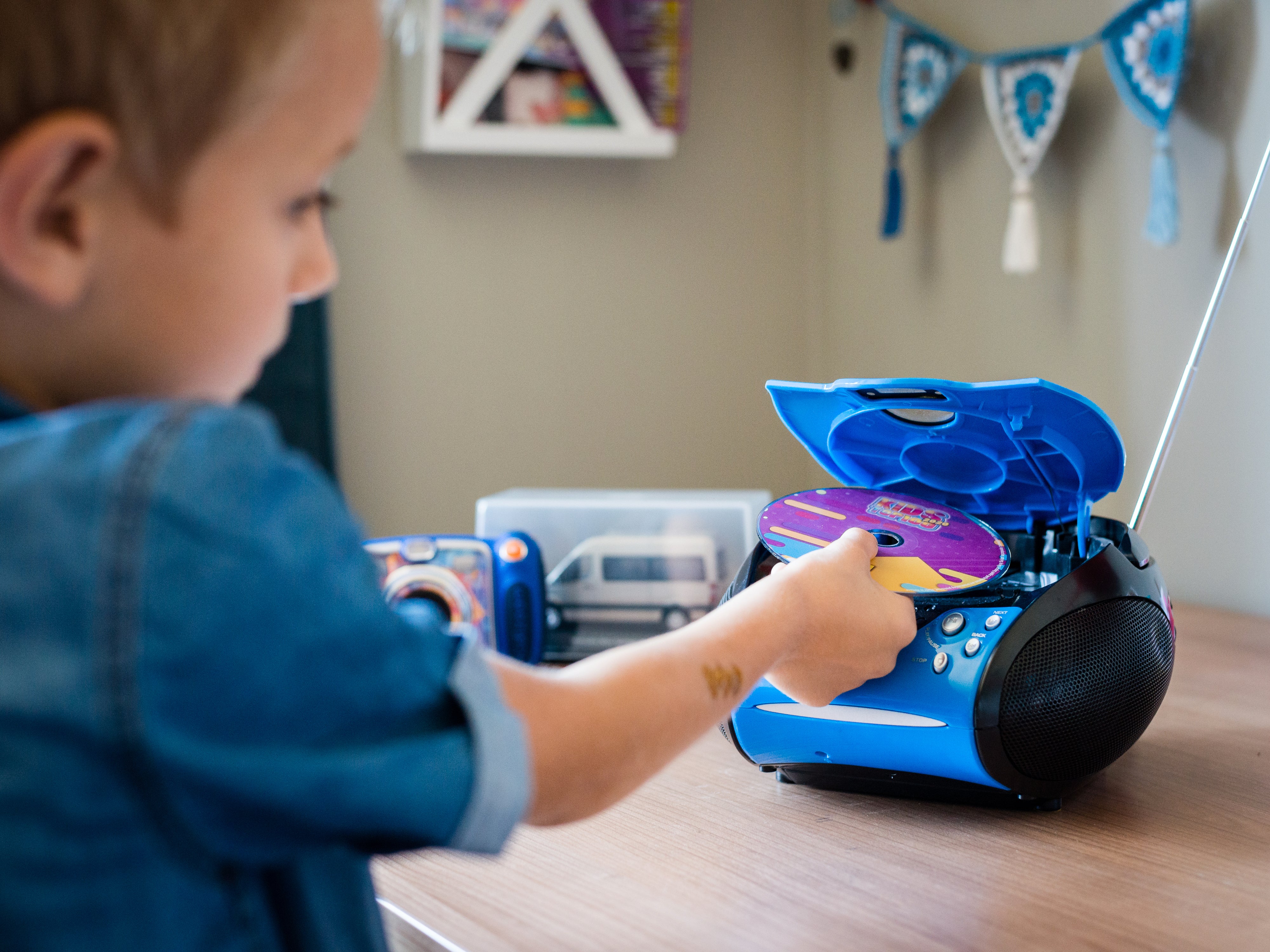 Lenco SCD-24 Blue/Black - Radio portable avec lecteur CD - Bleu-noir - Image 10