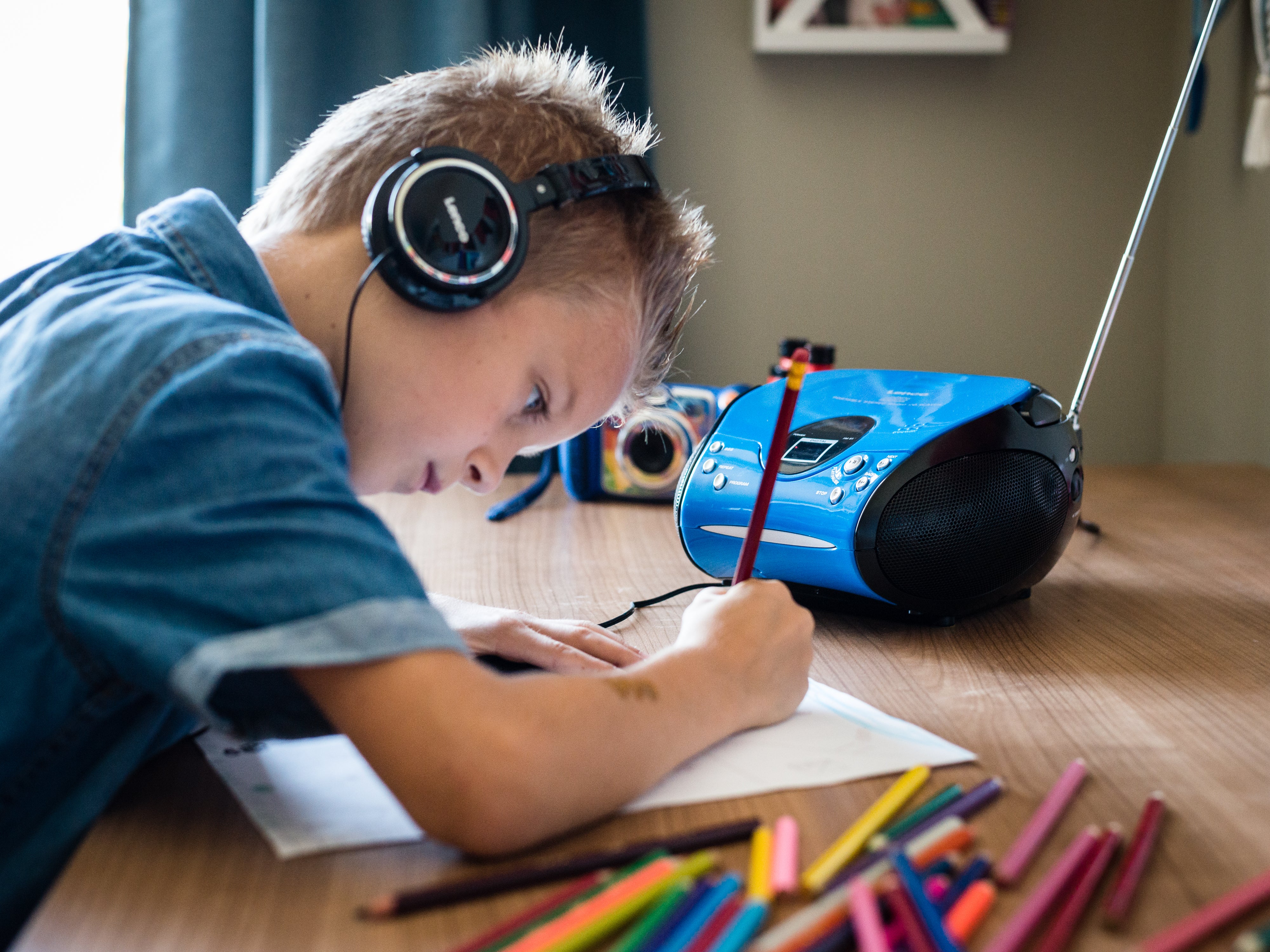 Lenco SCD-24 Blue/Black - Radio portable avec lecteur CD - Bleu-noir - Image 14