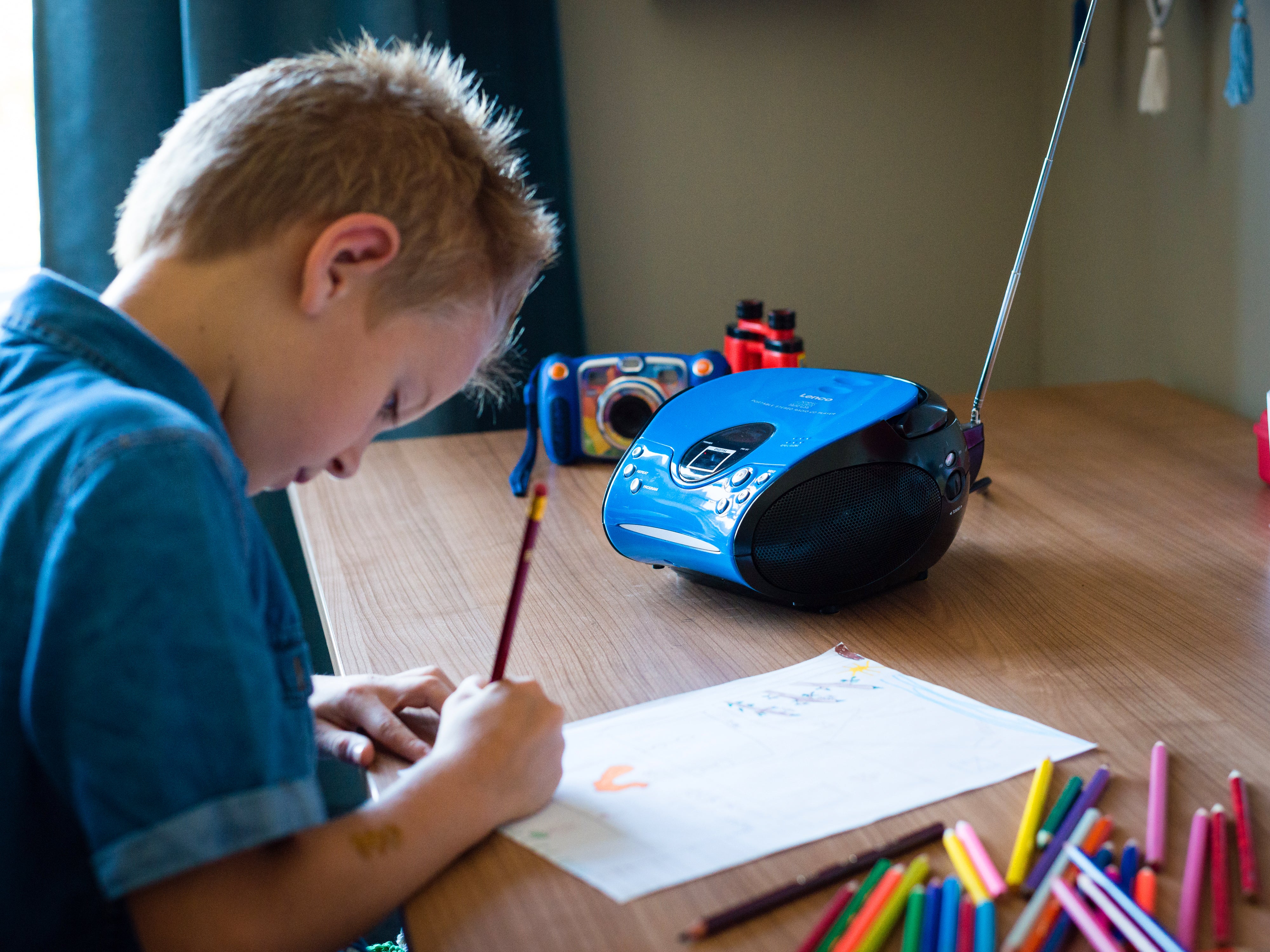 Lenco SCD-24 Blue/Black - Radio portable avec lecteur CD - Bleu-noir - Image 17