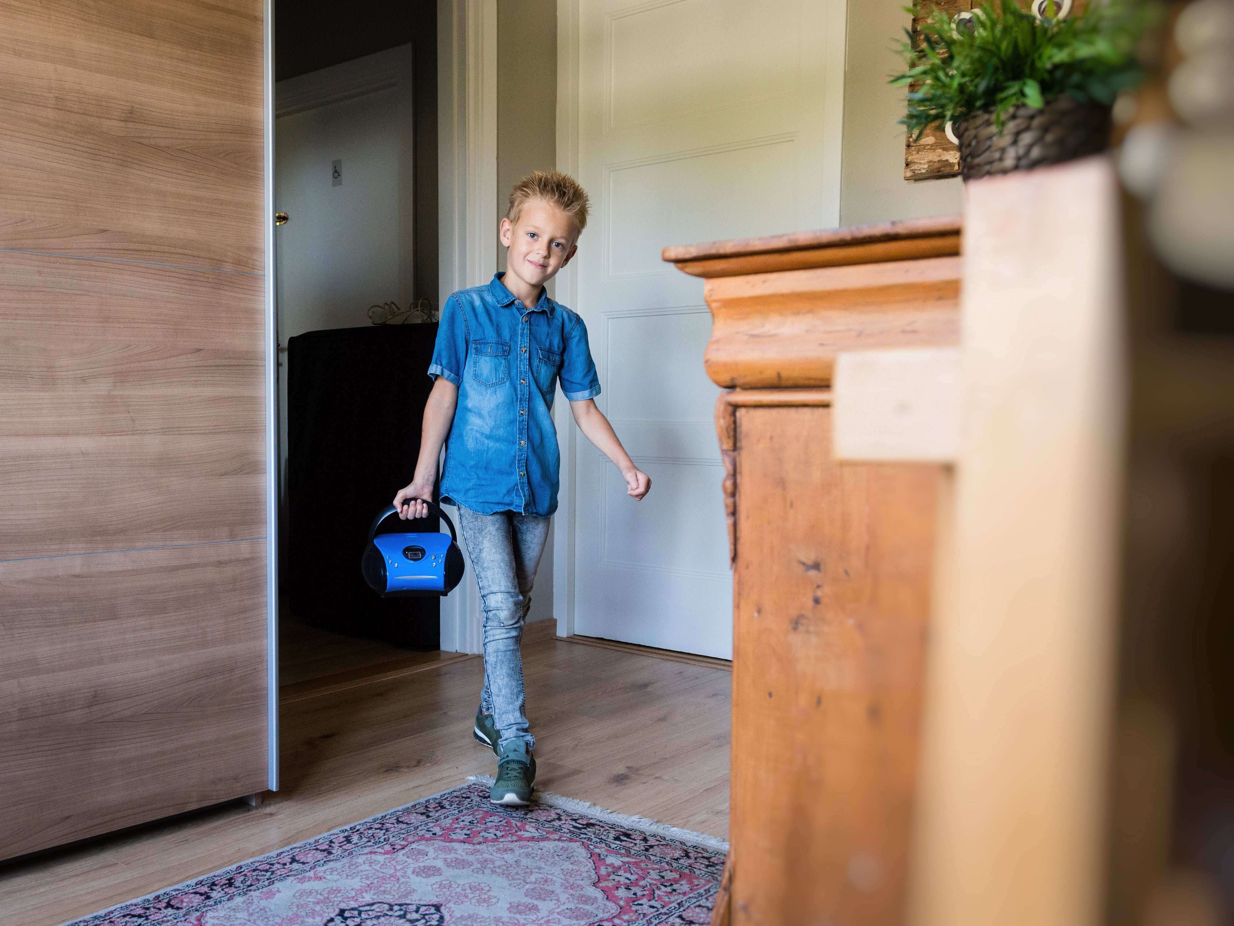 Lenco SCD-24 Blue/Black - Radio portable avec lecteur CD - Bleu-noir - Image 18