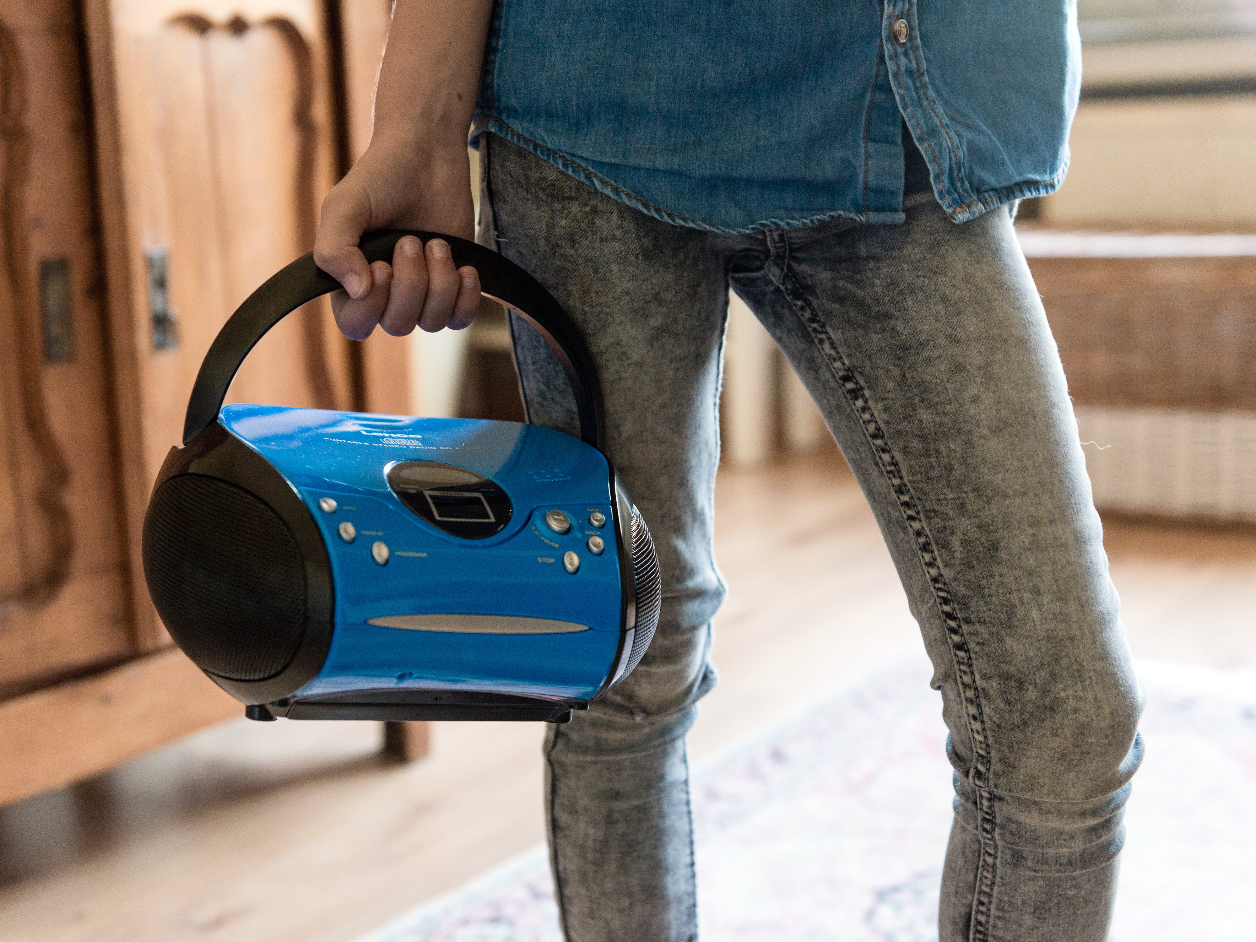 Lenco SCD-24 Blue/Black - Radio portable avec lecteur CD - Bleu-noir - Image 20